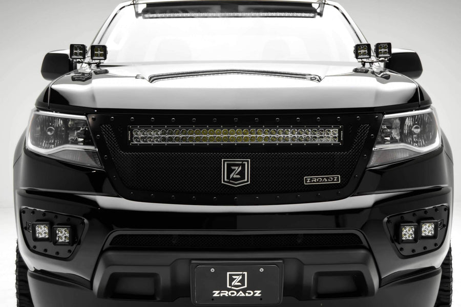 ZROADZ Black Front Bumper LED Bracket 2015-2016 CHEVROLET COLORADO Z322671