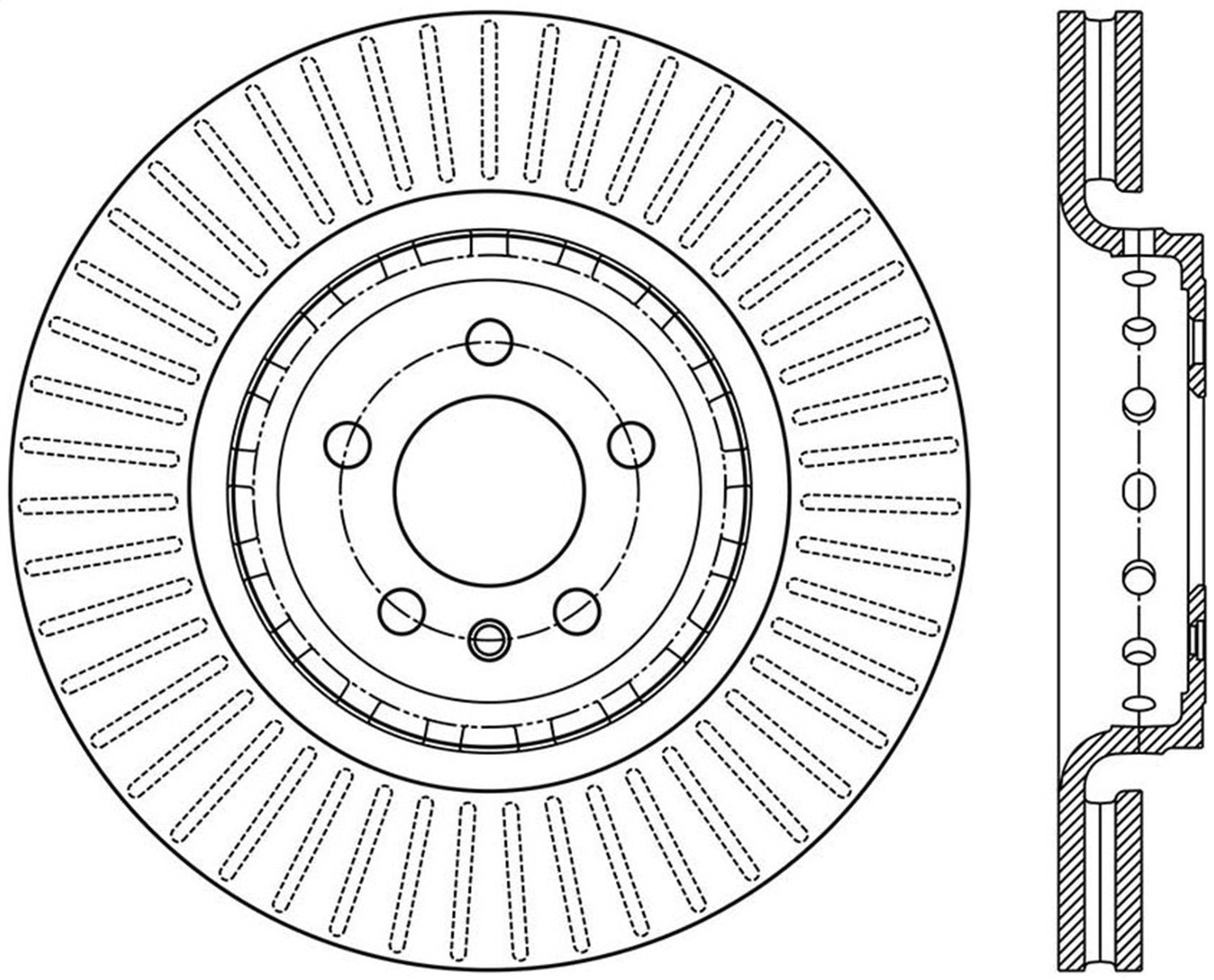 StopTech Sport Slotted Brake Rotor 126.63086SL (Front Left), 1 Pack