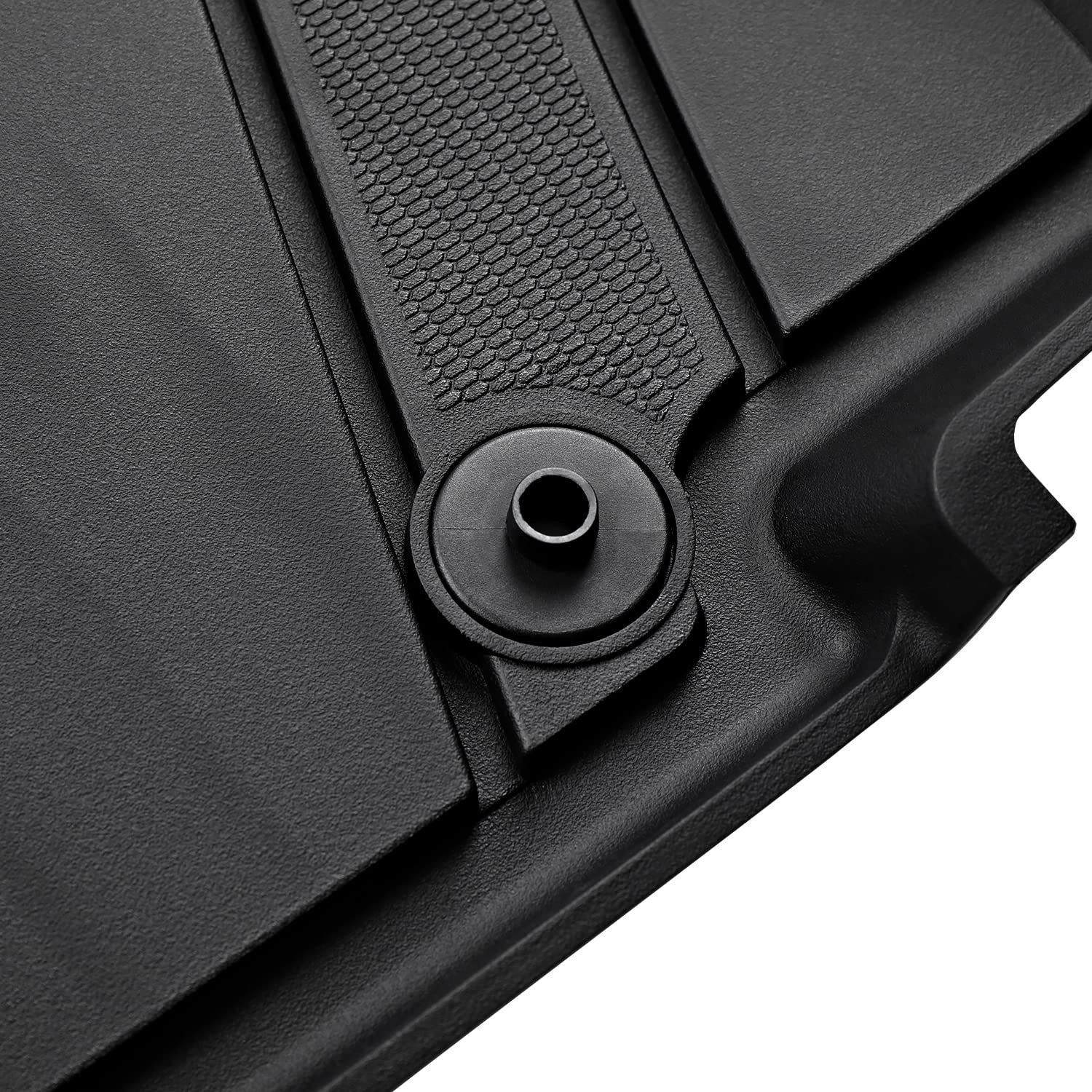 All-Weather Spec-D Tuning Black Injection-Molded TPE Front + Rear Floor Mats Compatible with 2014-2020 Nissan Rogue, 3PC