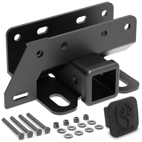 Tyger Auto Hitch & Cover Kit TG-HC2F333B Compatible with 2021-2026 Ford Bronco (2 Door & 4 Door) | Not for Bronco Sport | Factory Style 2 inch Rear Receiver Hitch Tow Towing Trailer Hitch