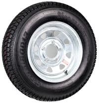 eCustomRim Trailer Tire On Rim 175/80D13 ST175/80 13 in. LRB 5 Bolt Galvanized Spoke Wheel