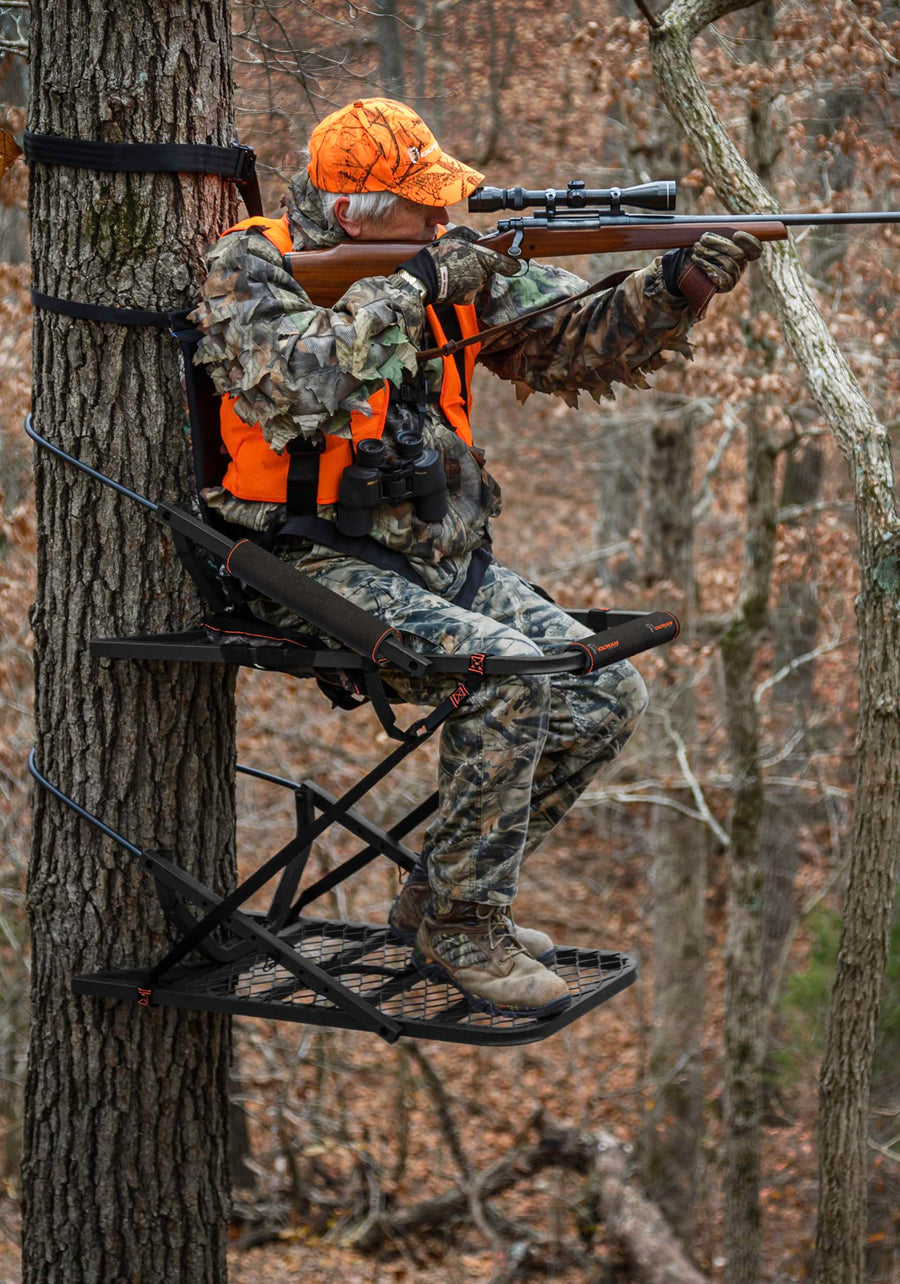 Stealth Mode OL'MAN Steel Climbing Tree Stand