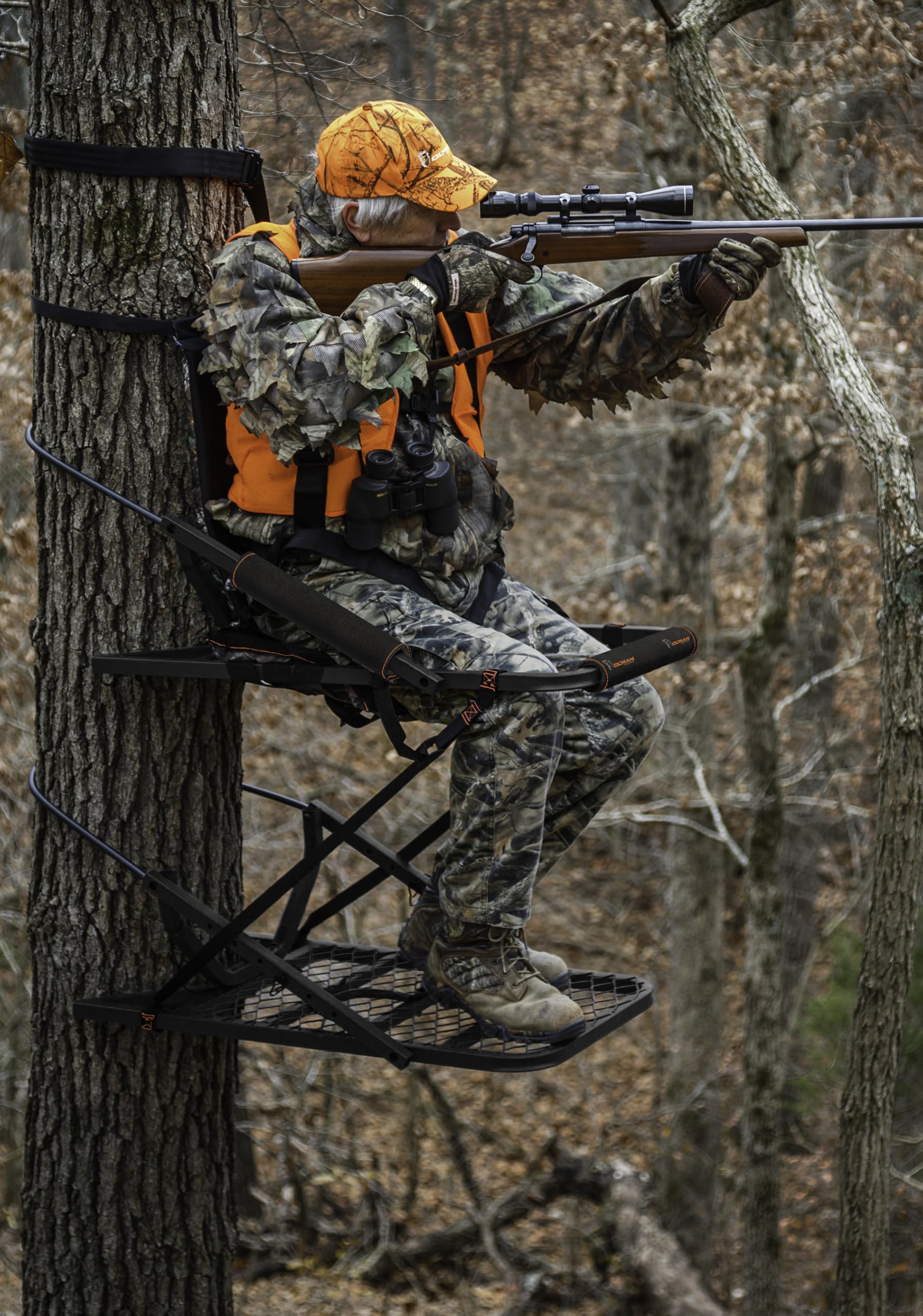 Stealth Mode OL'MAN Steel Climbing Tree Stand