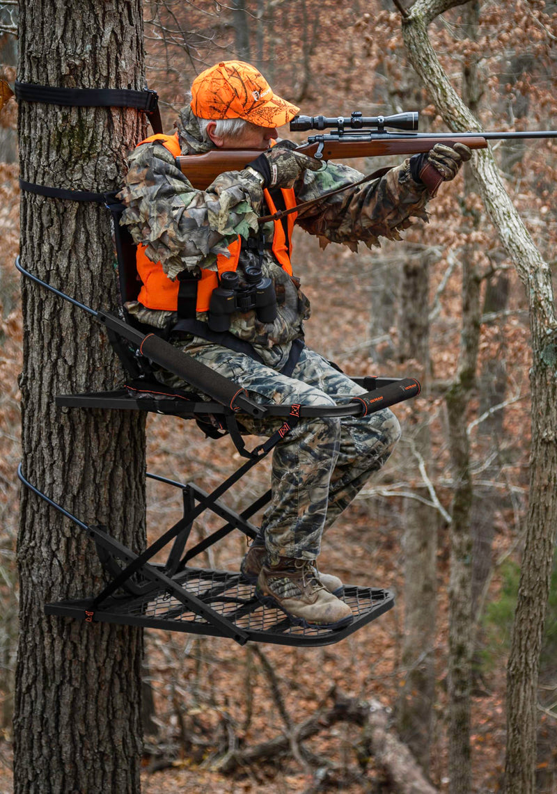 Stealth Mode OL'MAN Steel Climbing Tree Stand