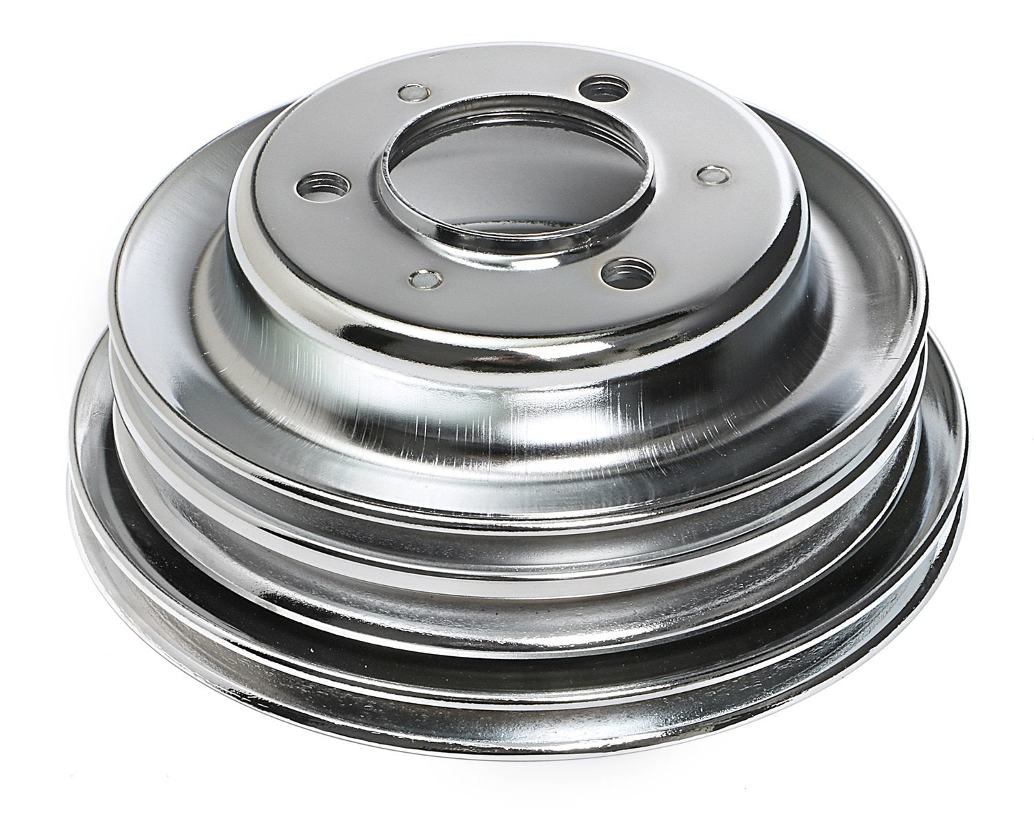 Chrome Trans-Dapt Performance Crankshaft Pulley 9724