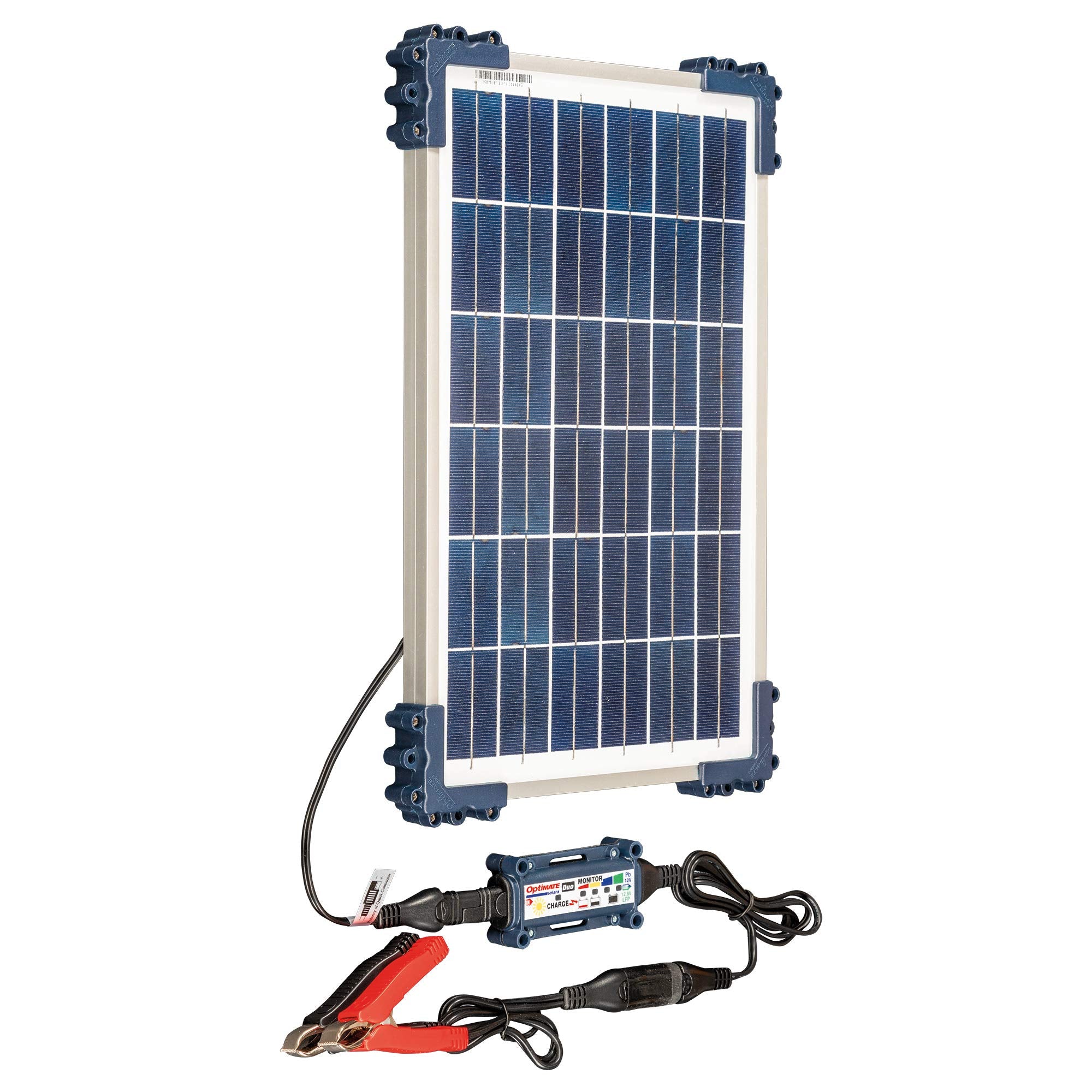 Solar Optimate Duo 10W, TM522-D1, 6-Step 12V / 12.8V 0.83A Weatherproof Charger & Battery Saving maintainer