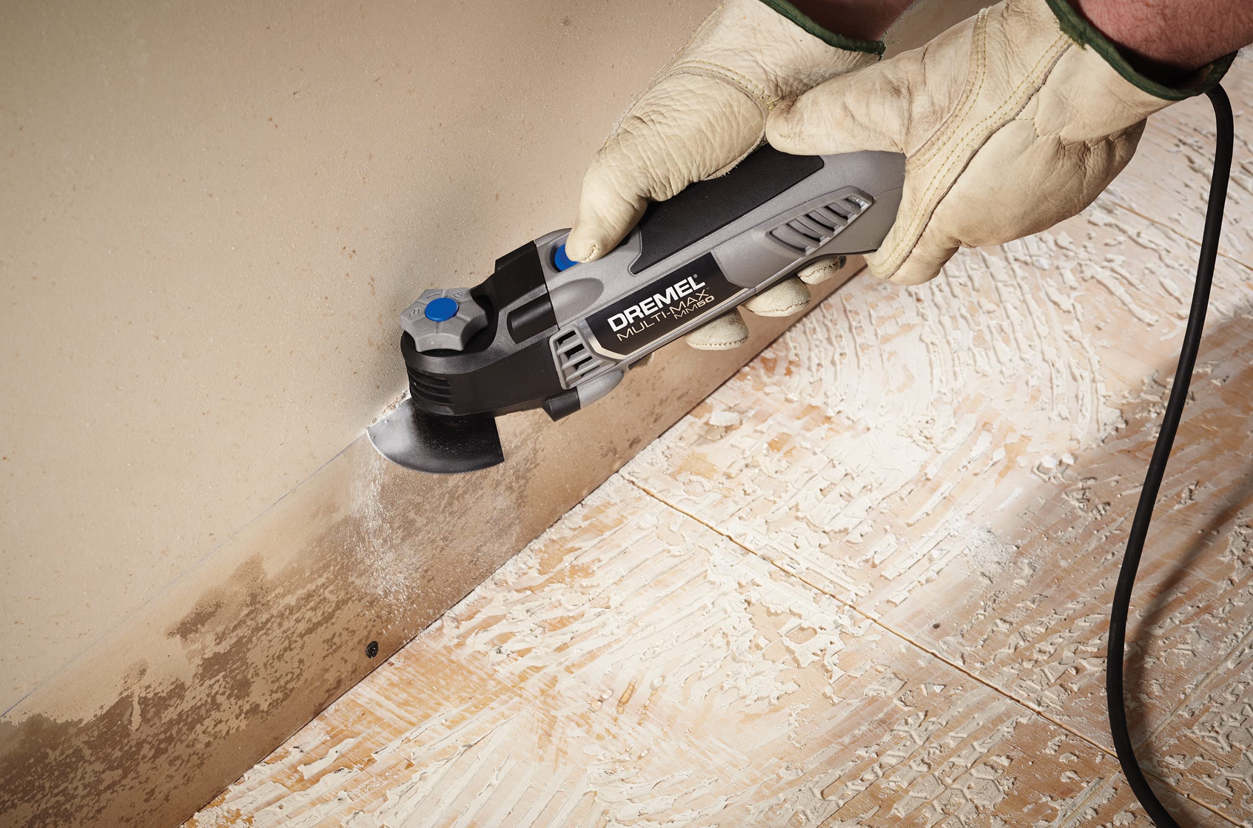 Dremel 13-Piece Oscillating Multi-Tool Accessory Kit MM388, Includes 4 Blades, 9 Wood Sandpaper Sheets, and Reusable Case - Universal Quick-Fit Interface fits Bosch, Makita, Milwaukee, and Rockwell