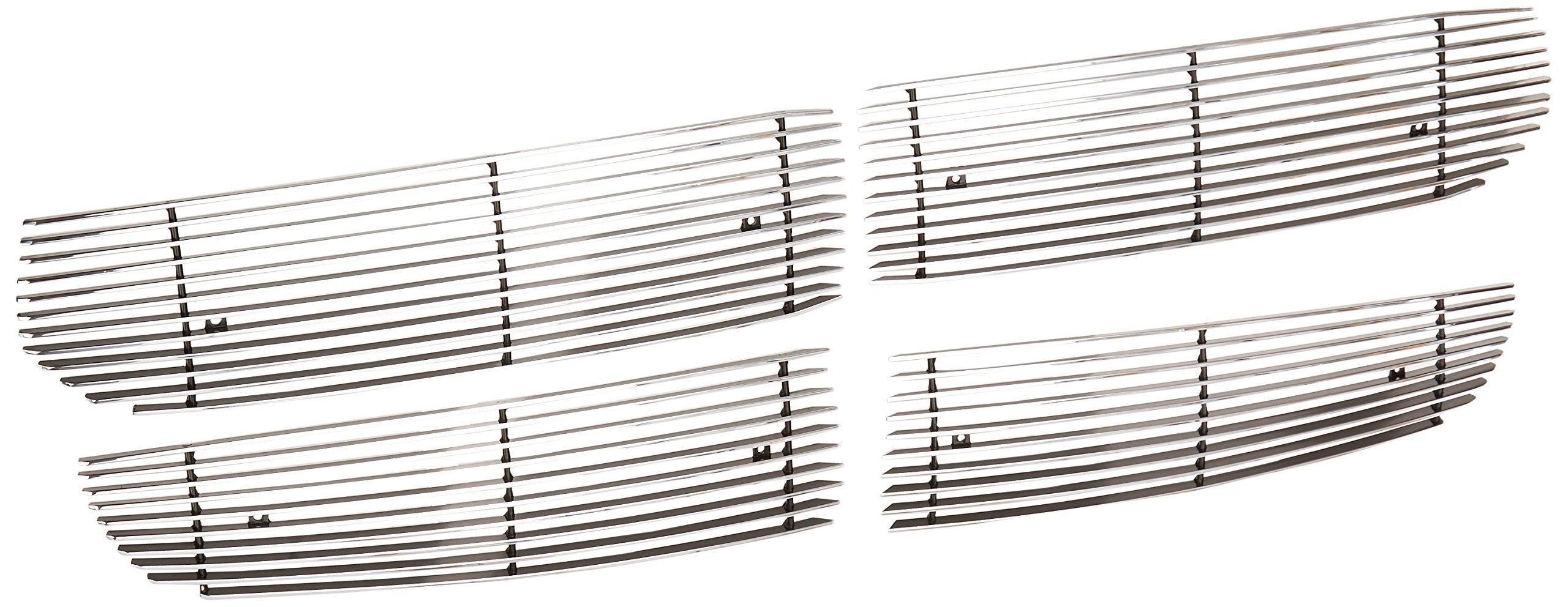 2013-2018 Ram 1500 T-Rex Grilles Billet Grille, Polished, 4 Pc, Overlay - PN #21458, black