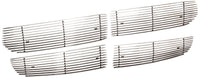 2013-2018 Ram 1500 T-Rex Grilles Billet Grille, Polished, 4 Pc, Overlay - PN #21458, black
