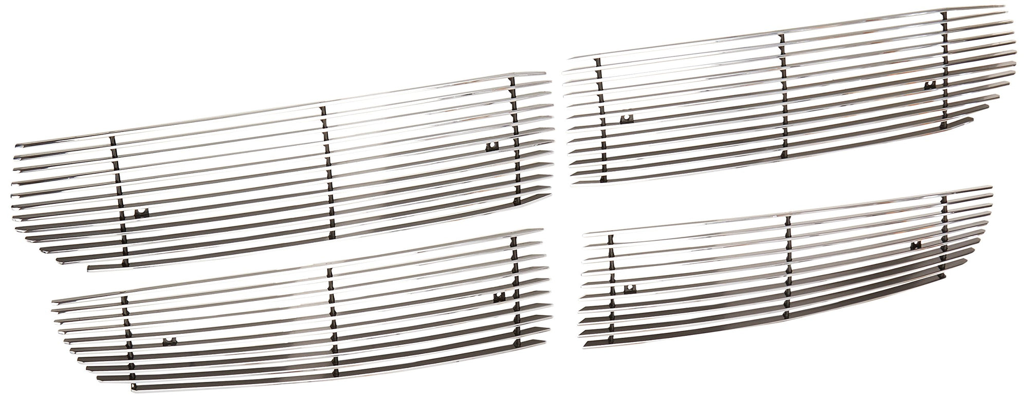 2013-2018 Ram 1500 T-Rex Grilles Billet Grille, Polished, 4 Pc, Overlay - PN #21458, black
