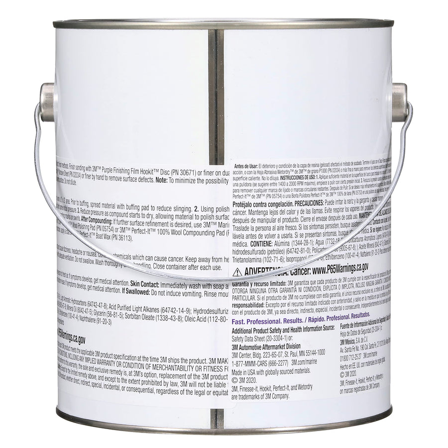 3M High Gloss Gelcoat Compound, Marine 06025, 10 lb, White