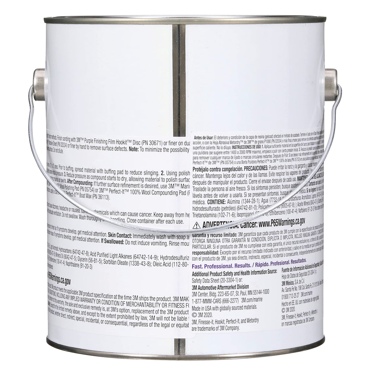 3M High Gloss Gelcoat Compound, Marine 06025, 10 lb, White