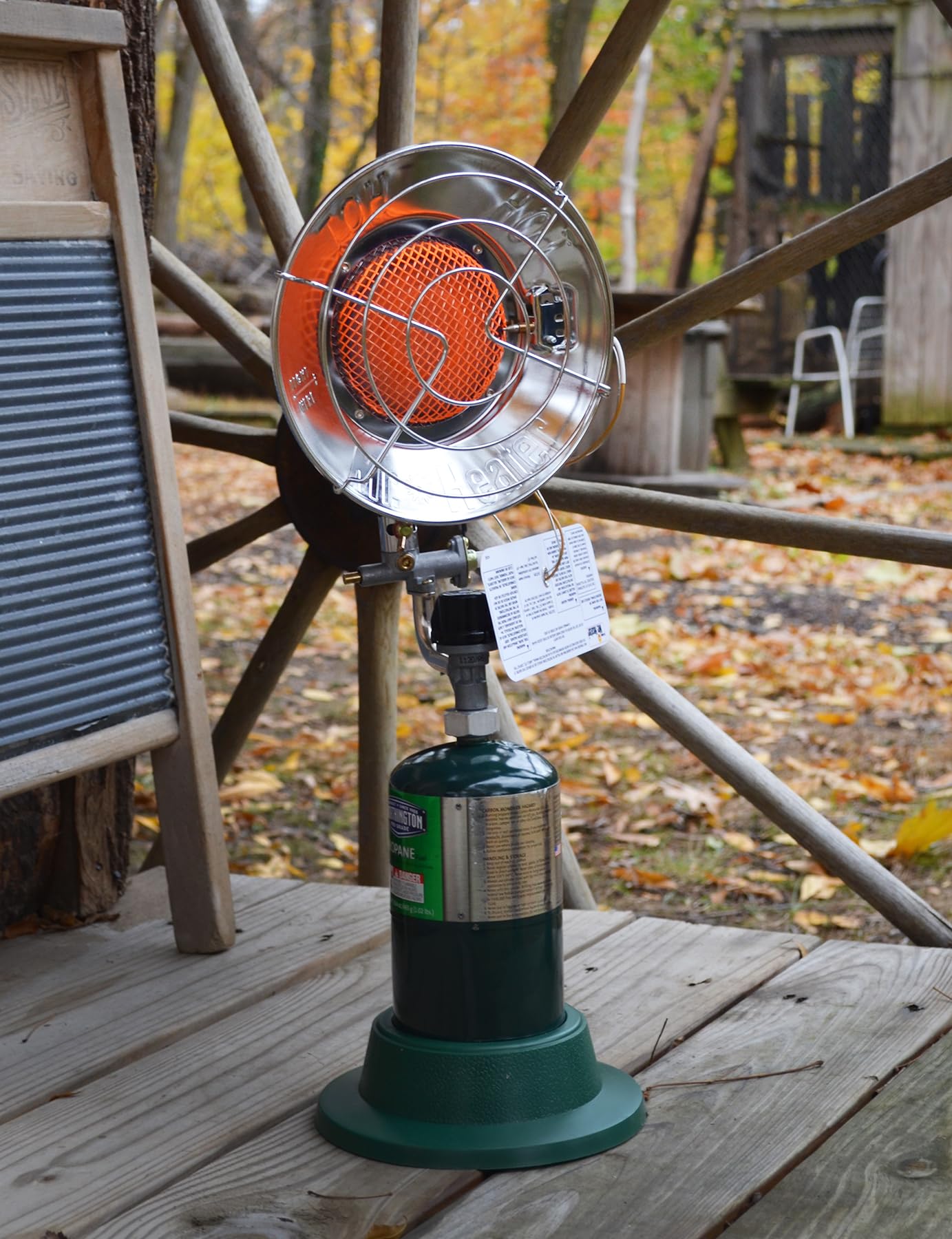 MH15 Mr. Heater Single Tank Top Outdoor Propane Heater, Silver