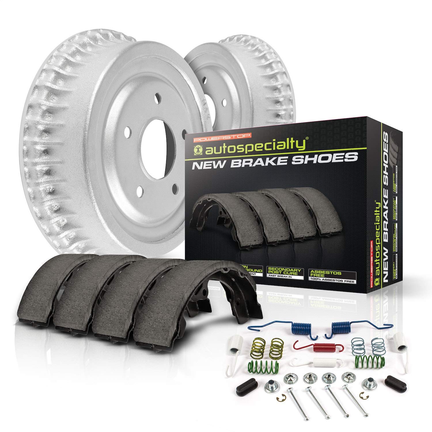 Power Stop Autospecialty KOE15341DK Rear Replacement Brake Kit-OE Brake Drums & Ceramic Brake Pads