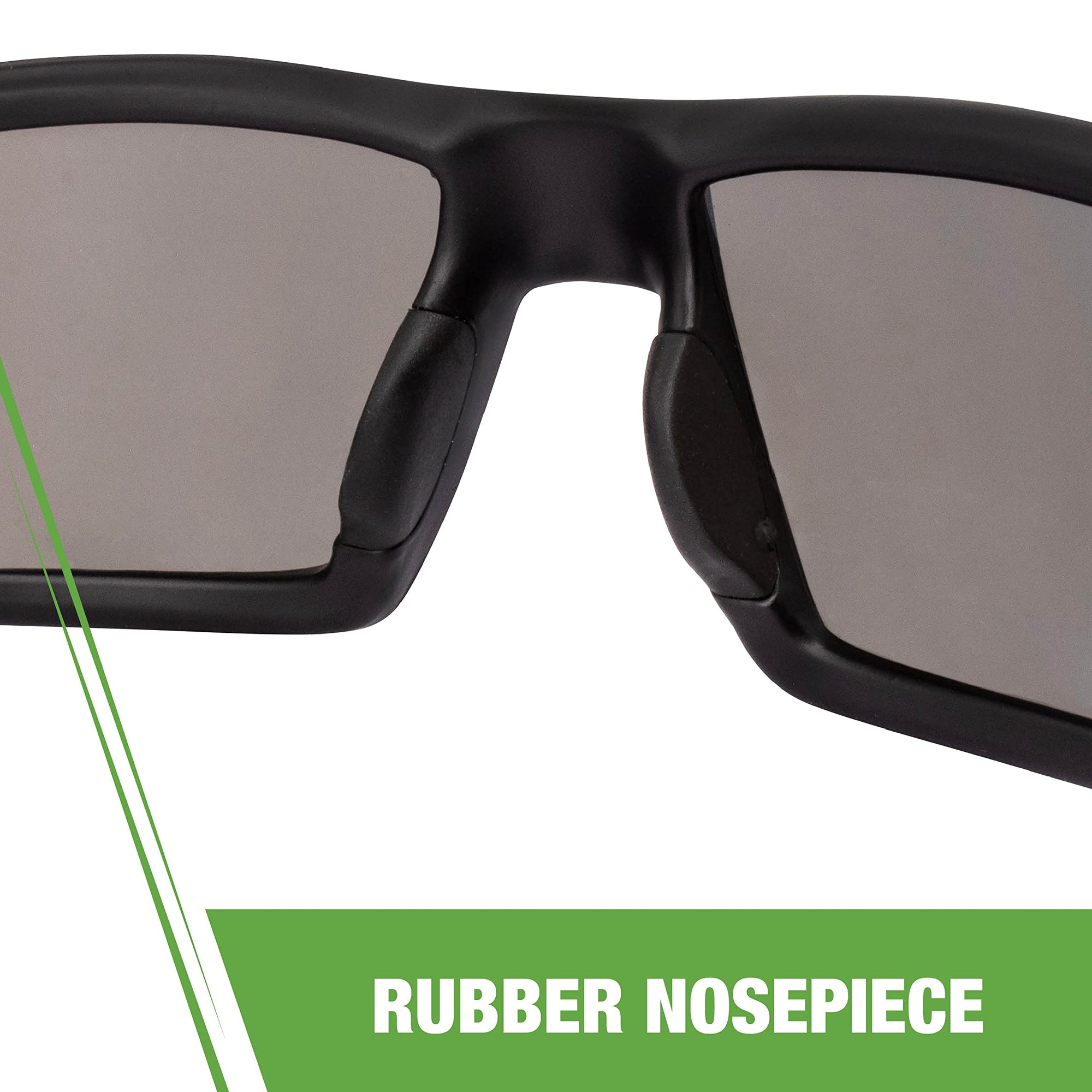 Cumulus Mirror Lens Blue and Matte Black Frame Safety Glasses