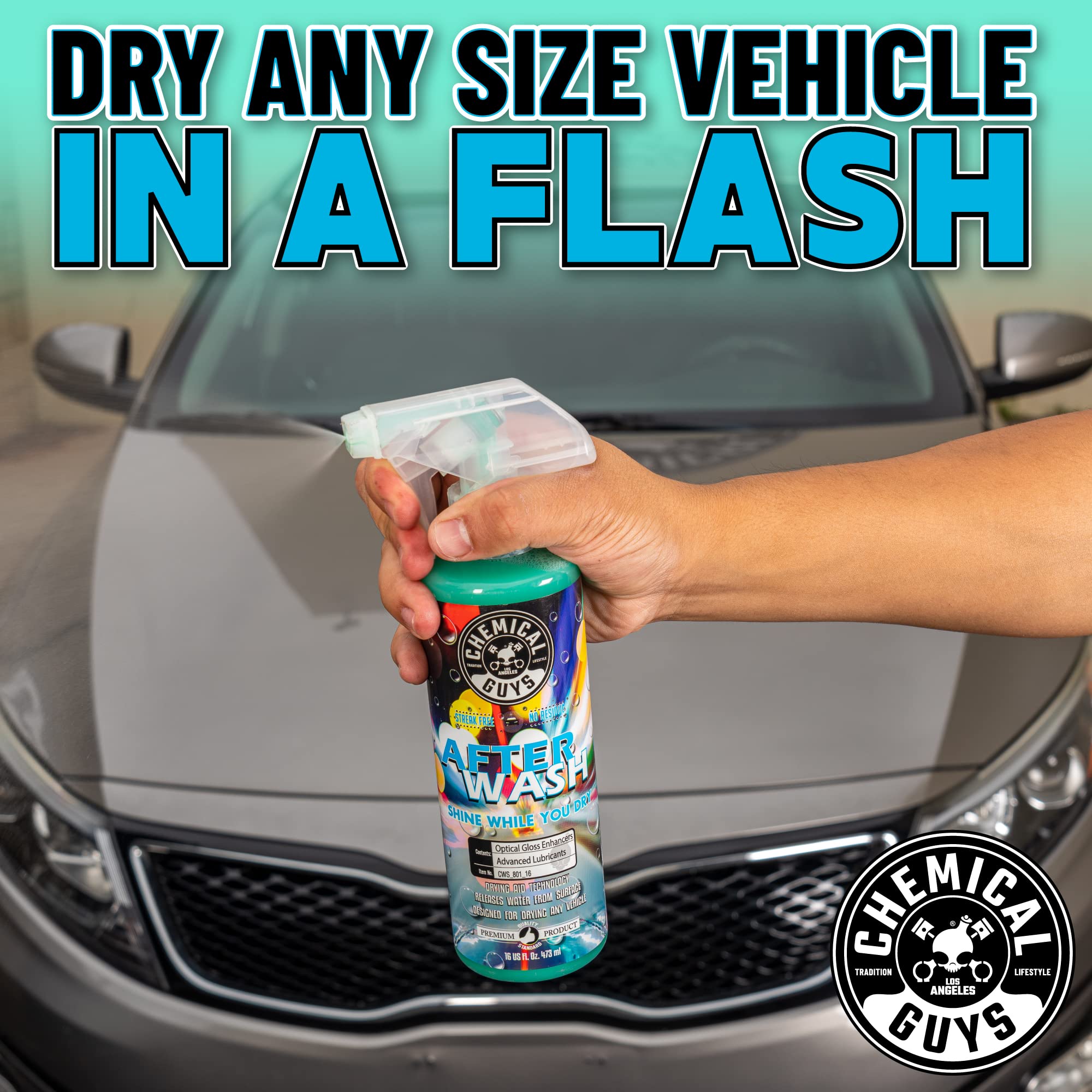 After Wash Chemical Guys CWS_801 Sprayable Gloss Boosting Car Wash Drying Aid (Helps Reduce Water Spots), 128 fl oz (1 Gallon)
