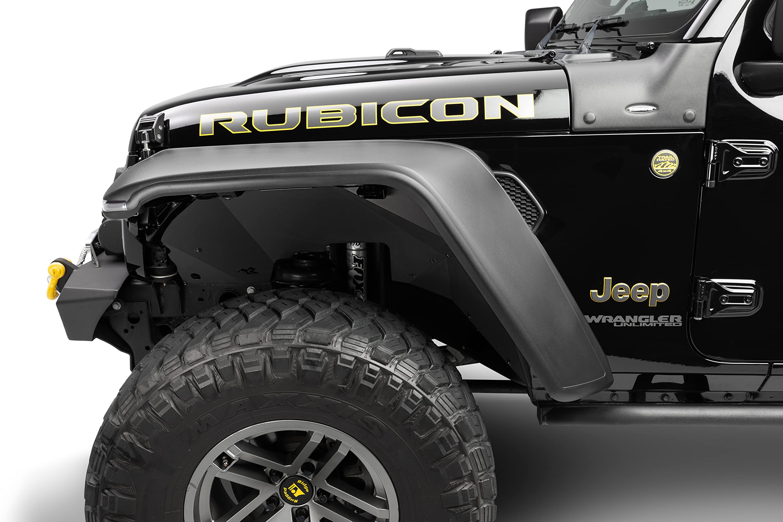 Inner Fender Liners Rugged Ridge for Jeep Wrangler/Gladiator | Front | 11615.61 | Fits 2018-2025 Jeep Wrangler JL; 2020-2025 Jeep Gladiator JT