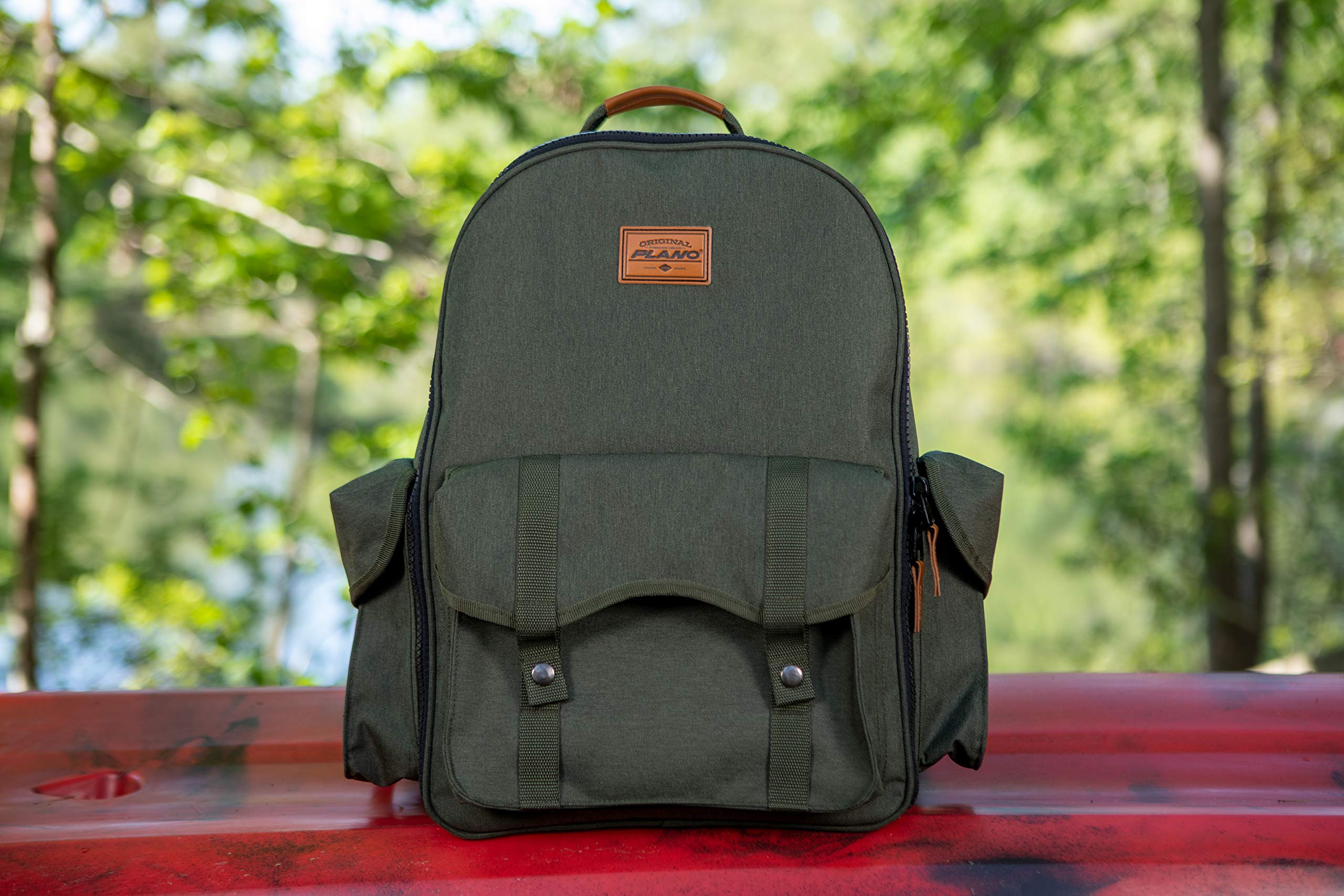 A-Series Plano Molding 2.0 Tackle Backpack, Forest Green, Includes 5 3600 StowAway Utility Boxes, Premium Soft Fishing Tackle Storage for Baits & Tools