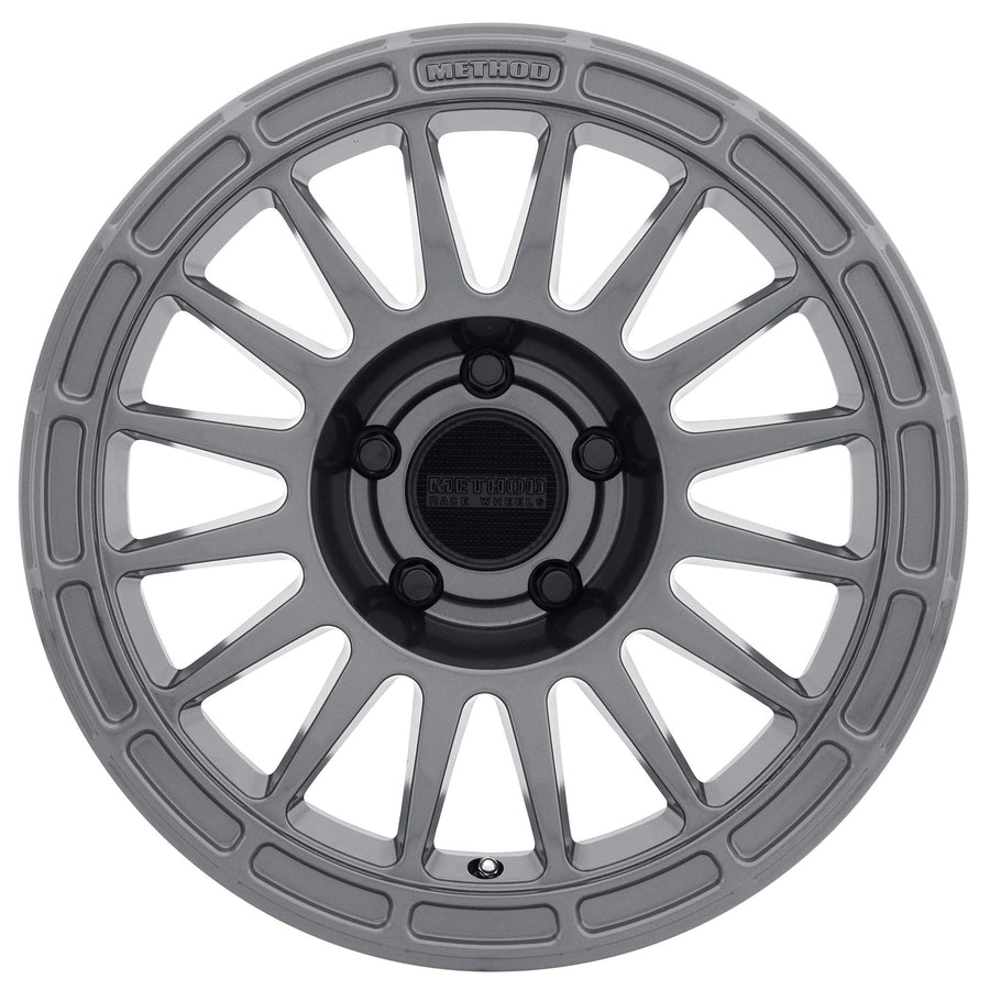 Method Race Wheels 17x7.5" Gloss Titanium 5x150", 25mm offset 5.2" Backspace, MR31477558825