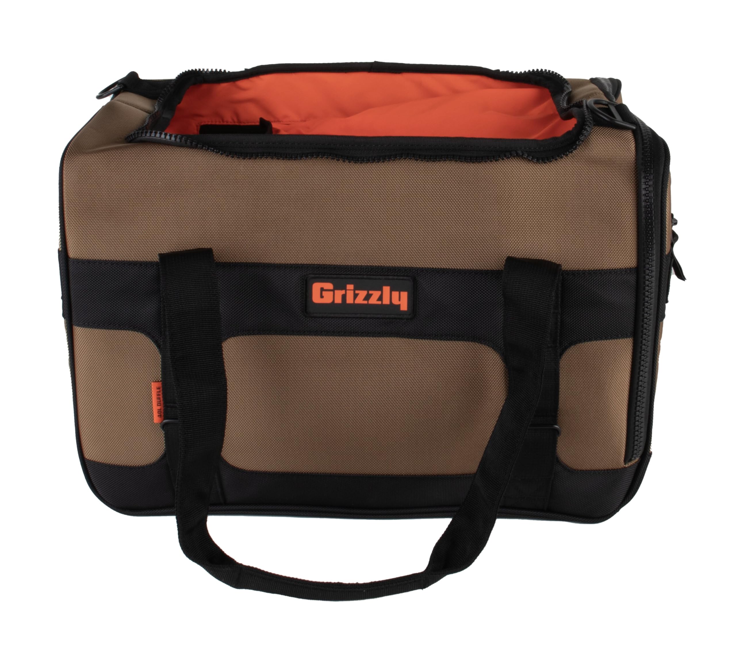 Duffle Grizzly 40 | Heavy-Duty Construction | Water-Resistant Base | 40L Capacity | Large Storage Pocket | Tan