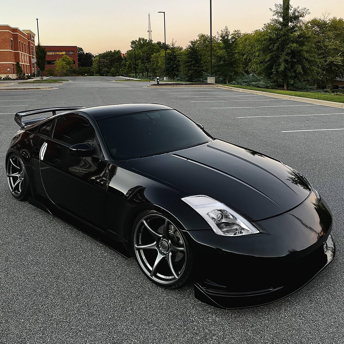 Sequential Switchback Projector Headlights SPEC-D TUNING w/LED Strip and Startup Animation Compatible with 2003-2005 Nissan 350Z, Left + Right Pair Headlamp Assembly