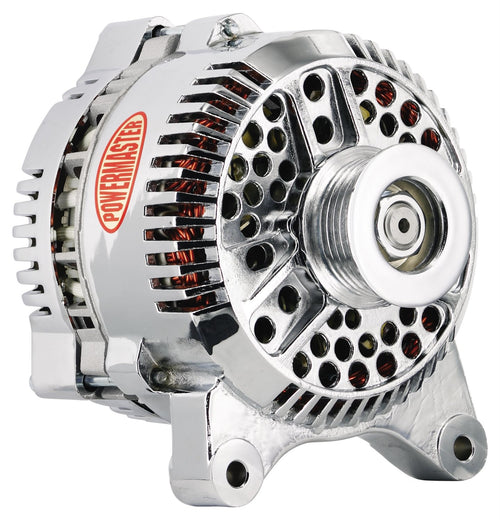 Alternator Powermaster 17764 (Ford 3G Chrome 140A 6 grv Pulley Large Frame V Mtg OE Only VR), 1 Pack
