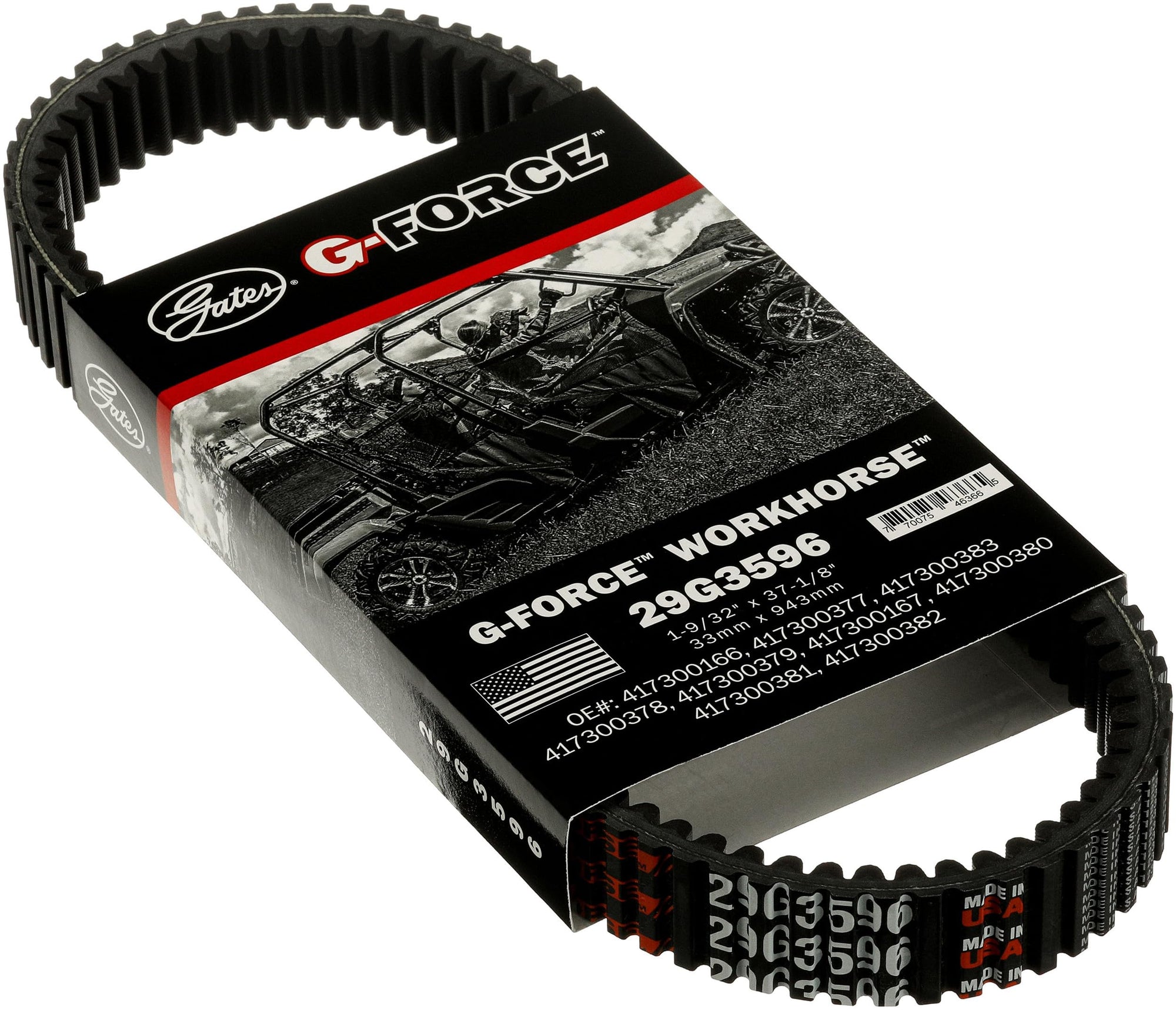 G-Force Gates 29G3596 Continuously Variable Transmission (CVT) Belt
