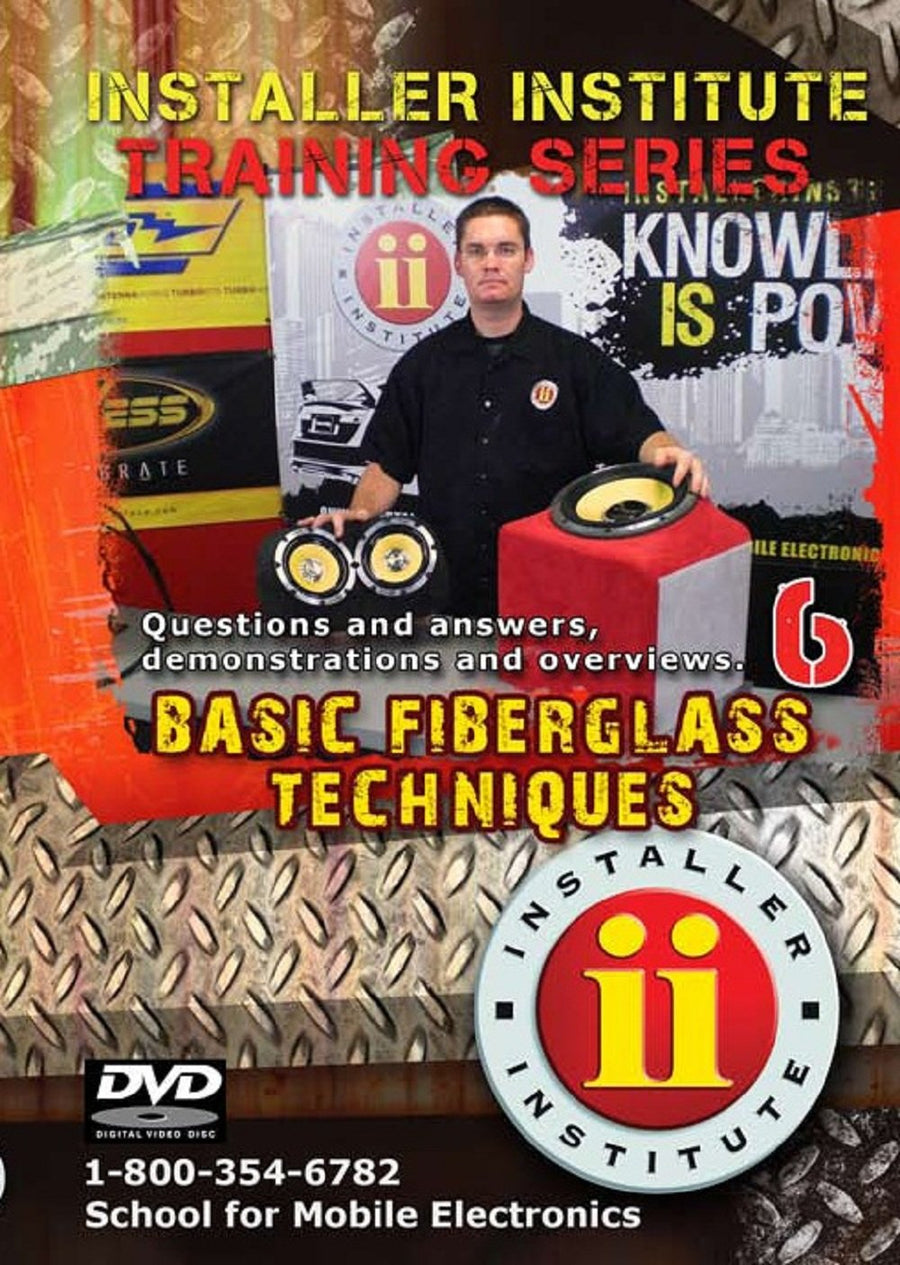 Installer Institute Training DVD 6 - Fiberglass Basic Techniques - 62 Min (INS-VIDEO6-N), Standard