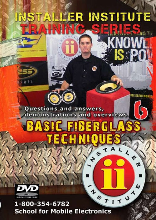Installer Institute Training DVD 6 - Fiberglass Basic Techniques - 62 Min (INS-VIDEO6-N), Standard