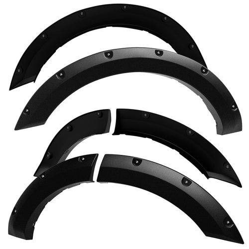 Tyger Auto Fender Flare 2021-2026 Compatible with Ford Bronco Sport (not fit Bronco SUV), Rough Textured Black Paintable Bolt-Riveted Style 4pc | TG-FF8F5037