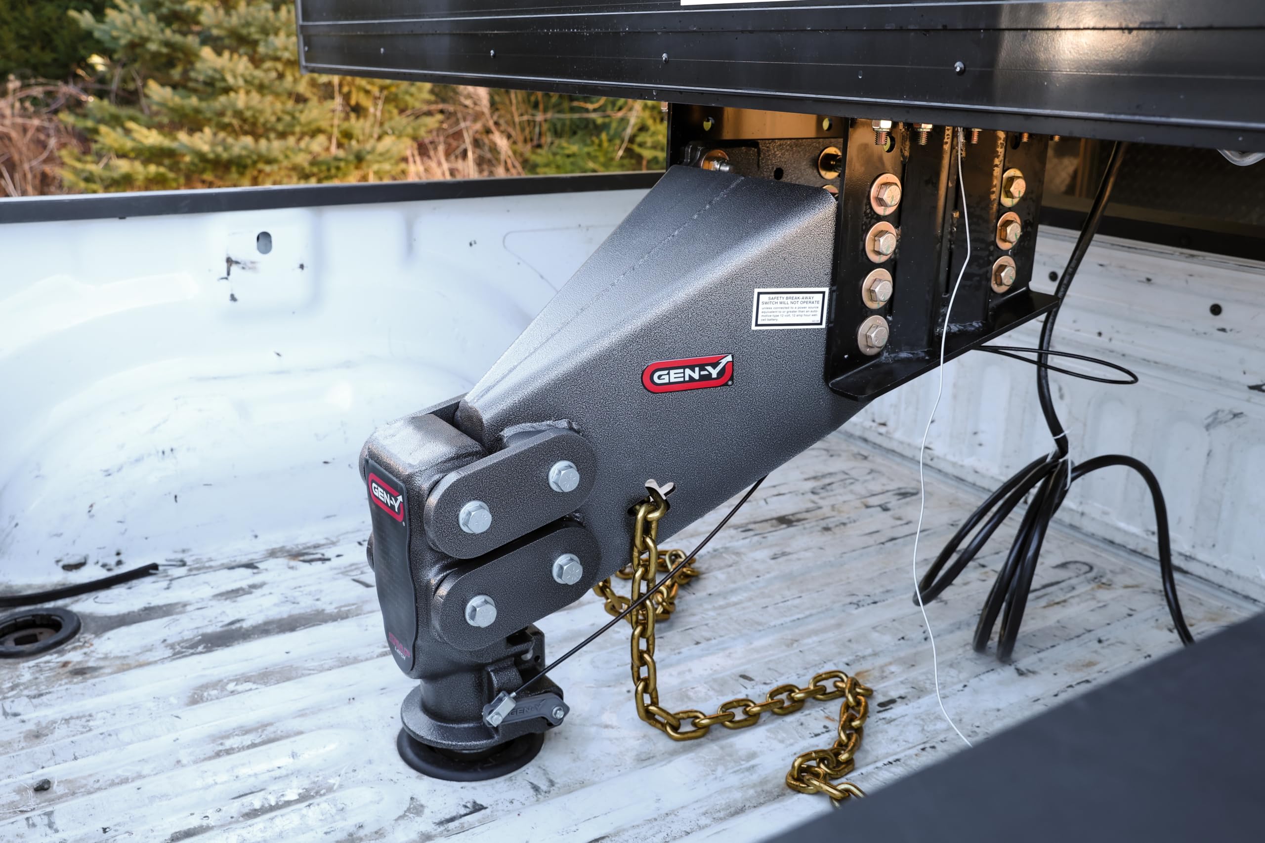 GEN-Y Hitch Fifth Wheel Rhino Pin Box with Gooseneck SnapLatch Coupler | 3,500-6,500 LBS Pin Weight Range | 30K LBS Towing Capacity | Compatable with 2 5/16" Gooseneck Ball