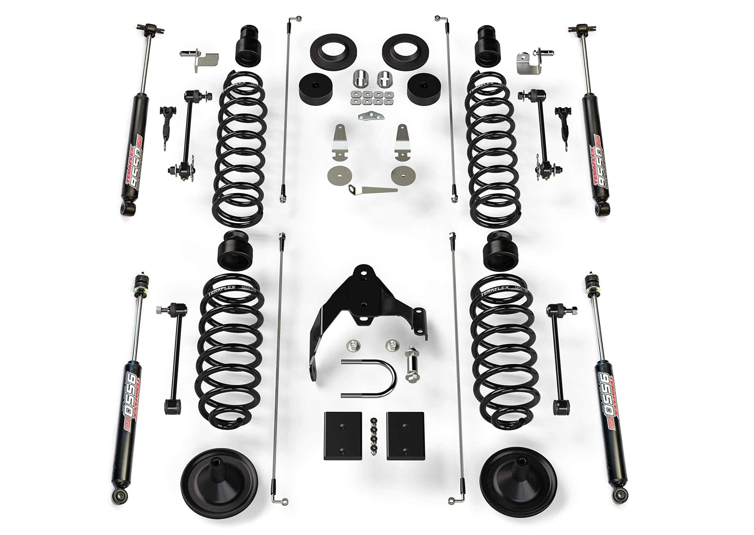 4-Door TeraFlex JKU 4” Base Lift Kit w/ 9550 VSS Shocks