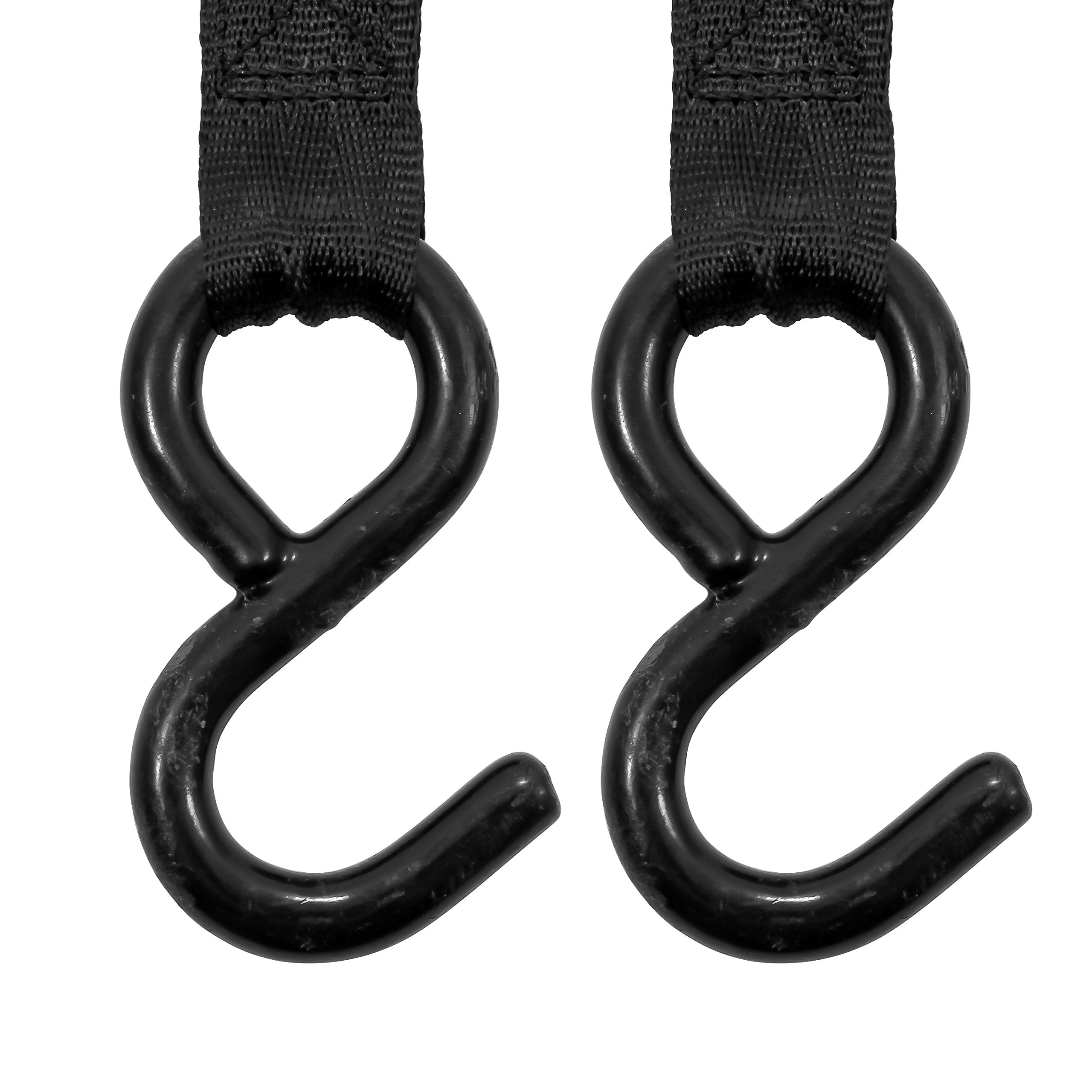 Retractable Camco Transom Tie Down Strap - Secures Your Boat While Traveling |Bolt-On Design |1,500 lb. Break Strength | Measures 1” W, 5 ½ ’ L |Durable & Corrosion Resistant Design - (50032)