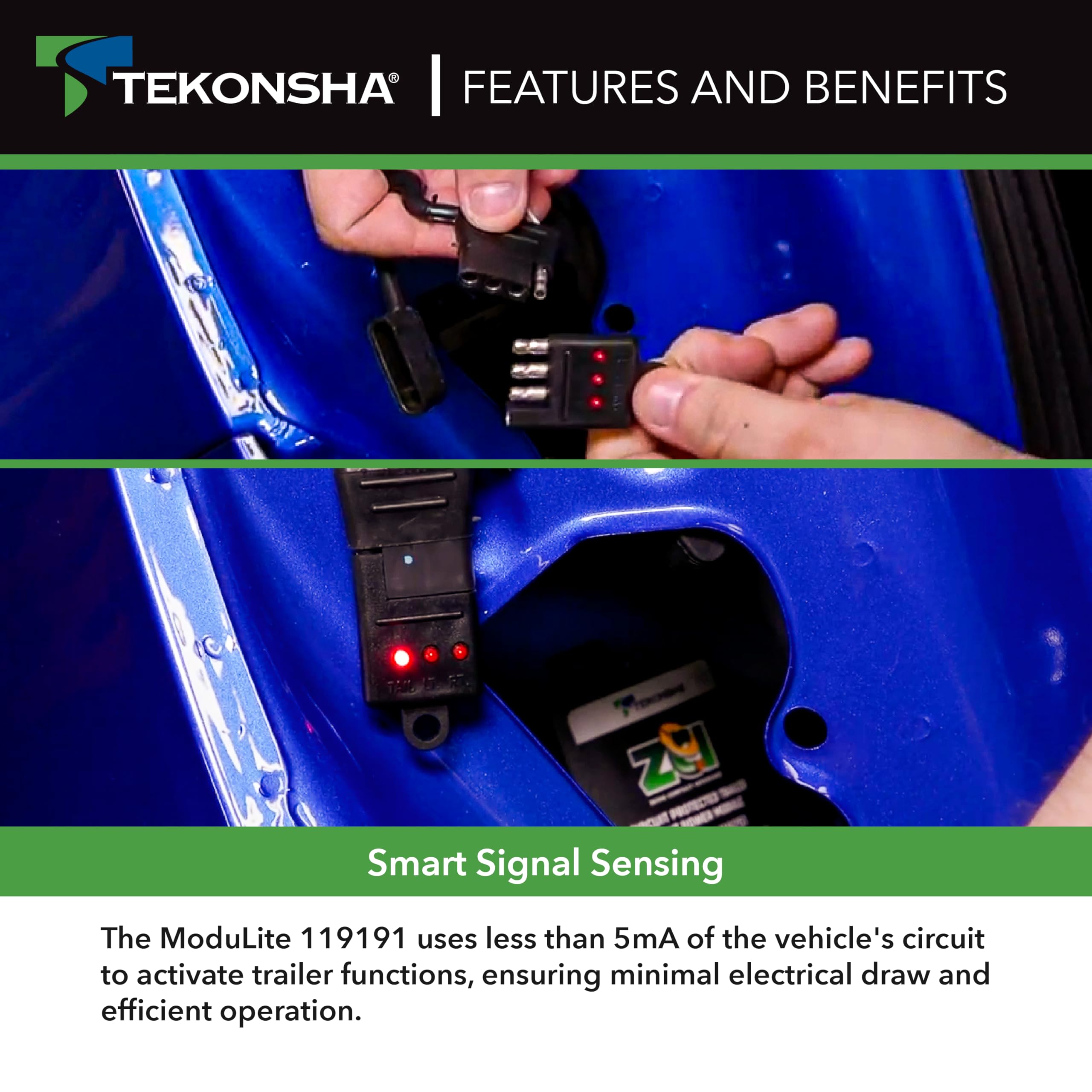 Tekonsha ZCI 119250 Zero Contact Interface Universal ModuLite, Works With PWM or Multiplexed Systems Requiring 2 or 3 Wire Hookup