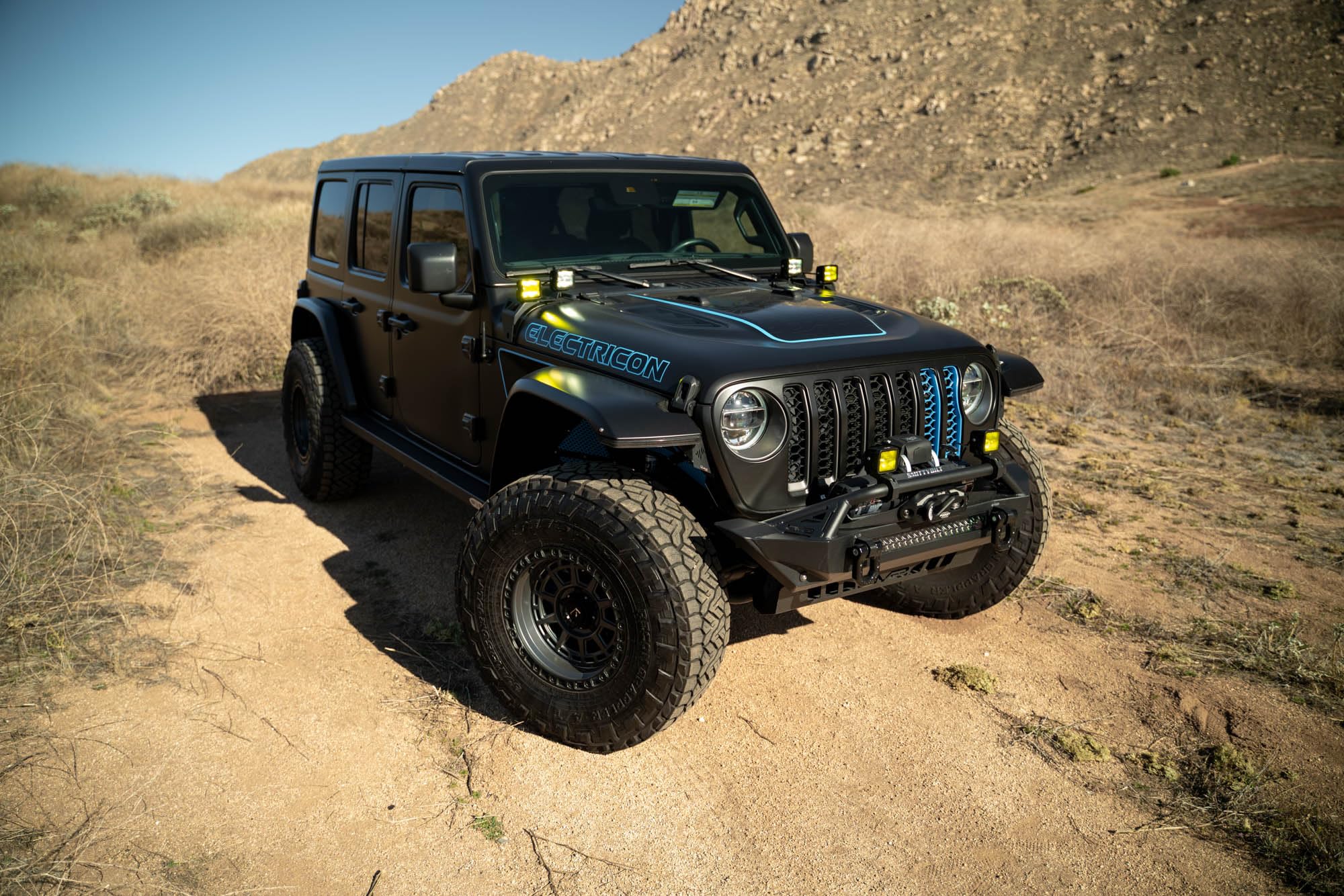 Dual Pod Light Mounts for The 2021-2025 Jeep Wrangler JL 4xe | Mounts (2) 3” Light Pods at The A-Pillar on Each Side | DV8 Offroad