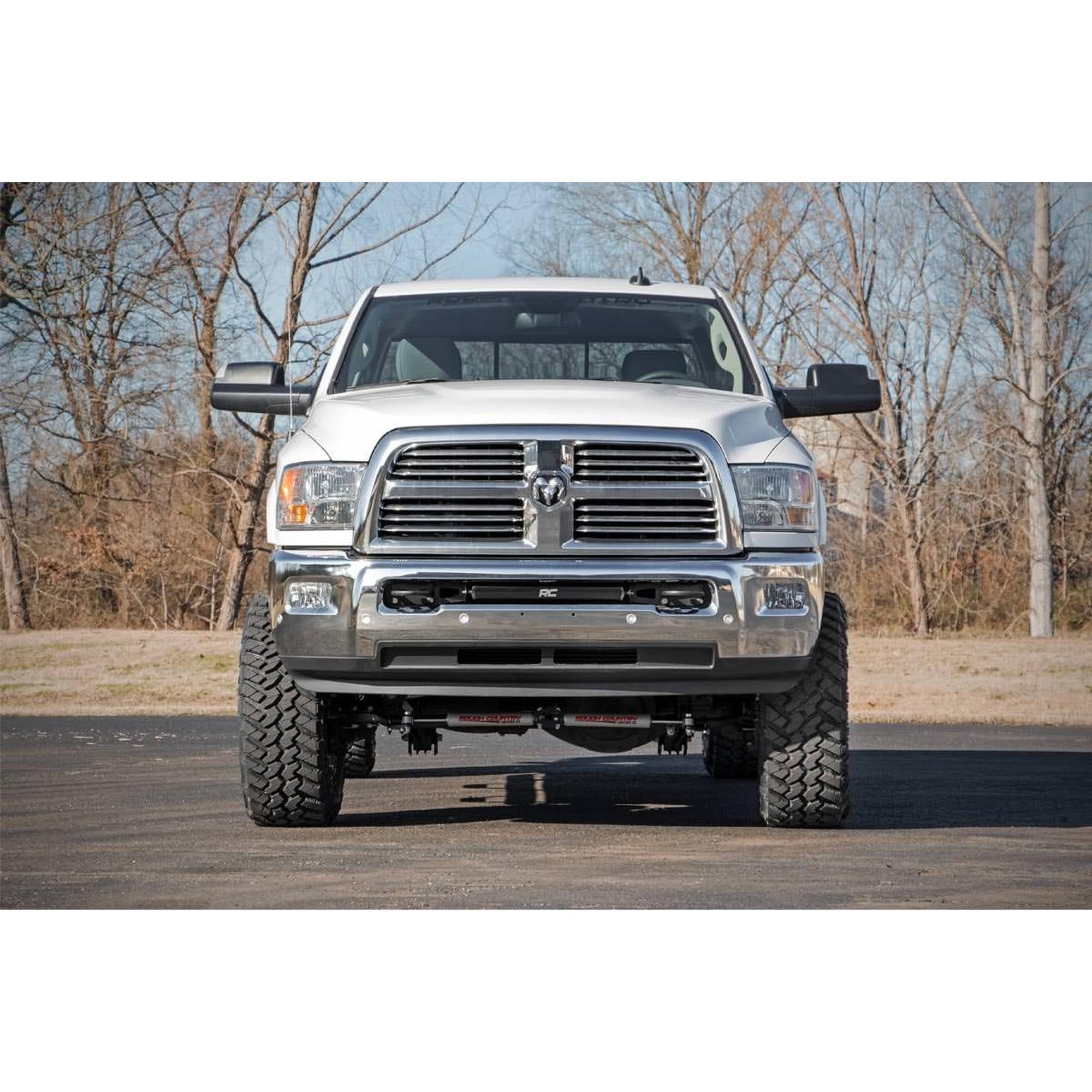 20" Rough Country LED Light Bar Kit for Ram 2500/3500 (2010-2018) - Bumper Mount, 105W Spectrum Series, 9,450 Lumens, Combo Spot & Flood Beam