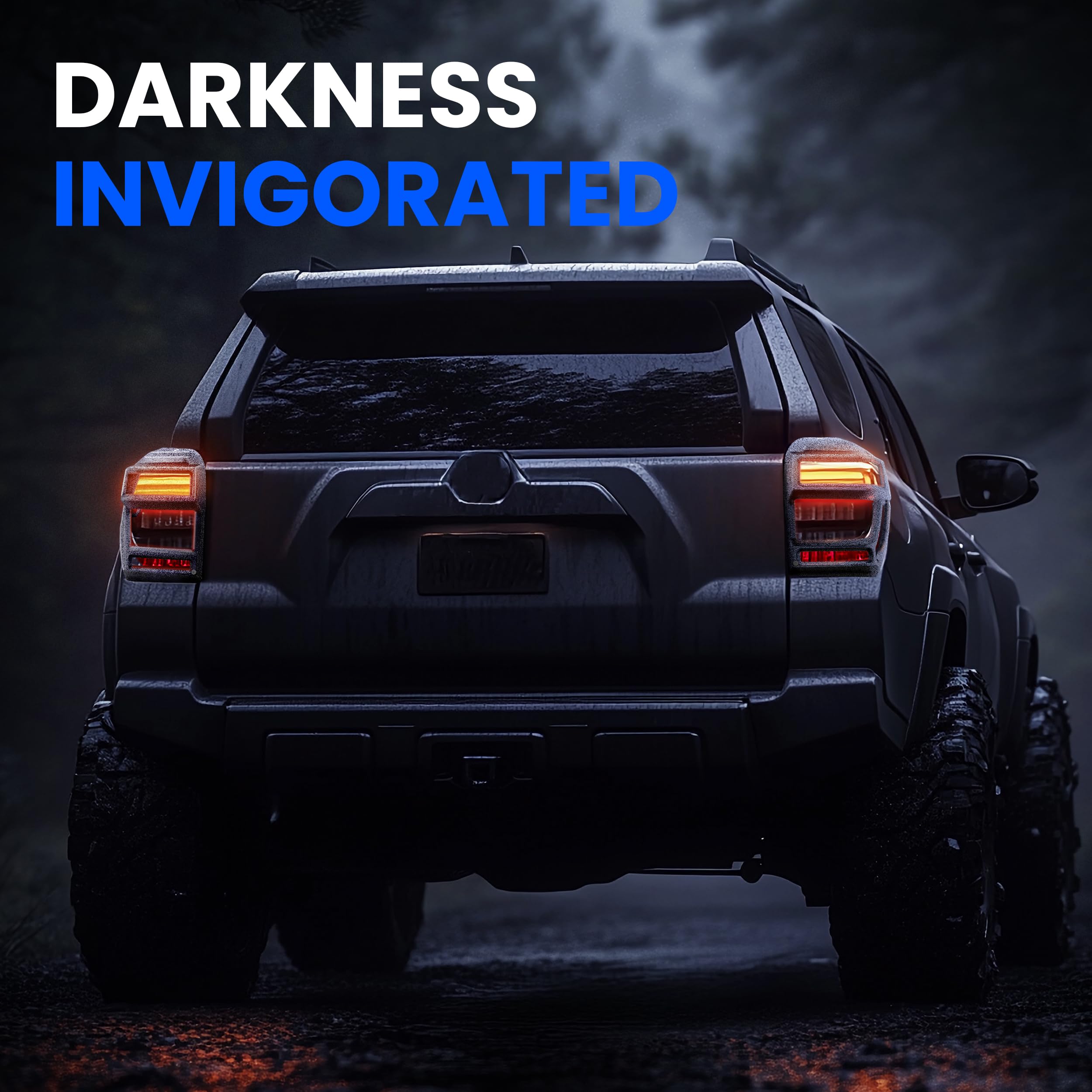 Tyger Auto Tail Light Guard Covers Premium Cast Aluminum Alloy Compatible with 2014-2024 Toyota 4Runner | Powdered Textured Black | No Drilling Required | TG-TG7T87778