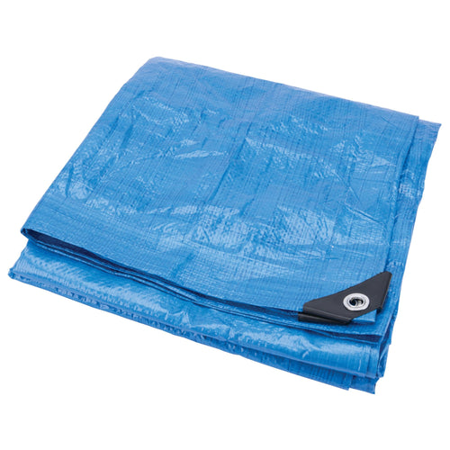 W6002 Performance Tool (6 x 8 ft) Tarp Cover Blue Waterproof Great for Tarpaulin Canopy Tent, Boat, RV Or Pool Cover Standard Poly Tarp