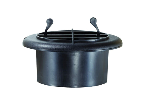 Provent Dampened Vent RV Designer - Black,4 Inch