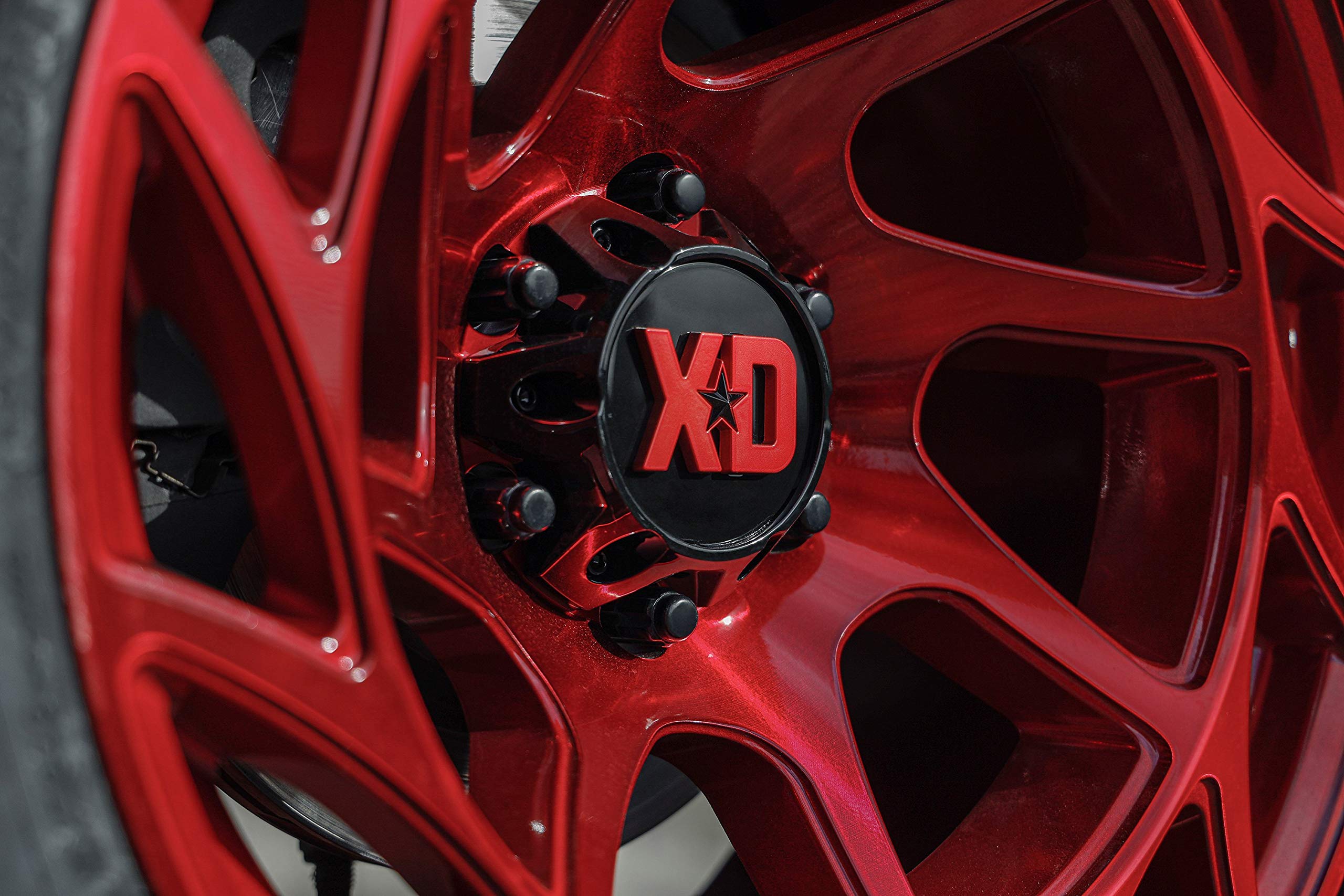 20x10 XD860 ONSLAUGHT, Bolt Pattern: 8x6.5/, Offset: -18, CANDY RED, set of 1
