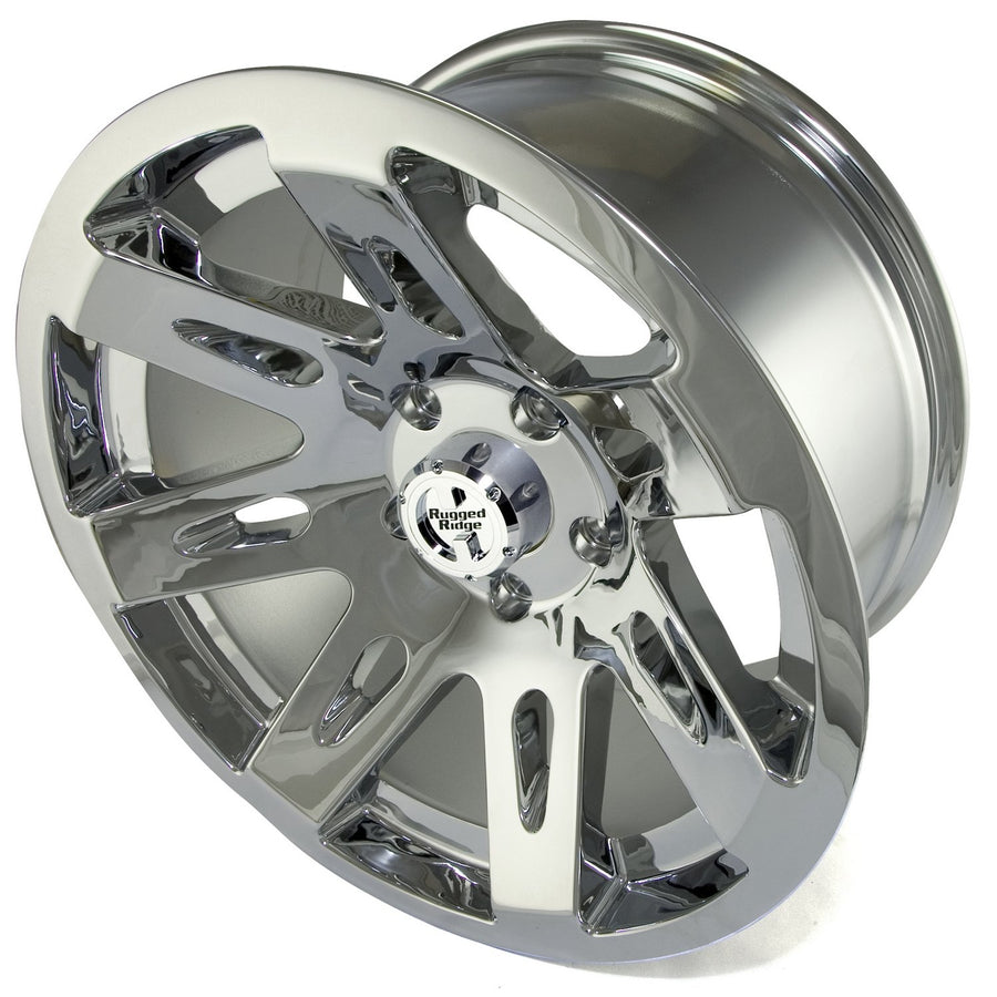 XHD Wheel, 17x9, Chrome | Rugged Ridge | 15301.20 | Fits 2007-2025 Jeep Wrangler; 2020-2025 Jeep Gladiator