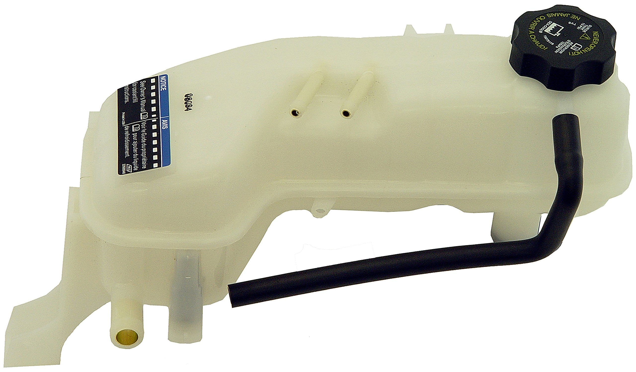 Dorman Front Pressurized Coolant Reservoir 603-109 with Cap Compatible with Select Chevrolet / Oldsmobile / Pontiac Models