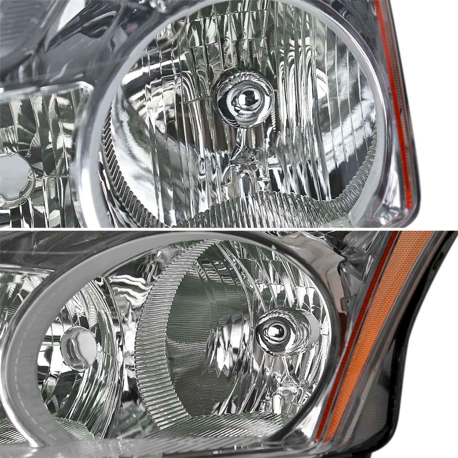 Clear Headlights SPEC-D TUNING Compatible with 2010-2012 Nissan Altima L+R Pair Head Light Lamp Assembly
