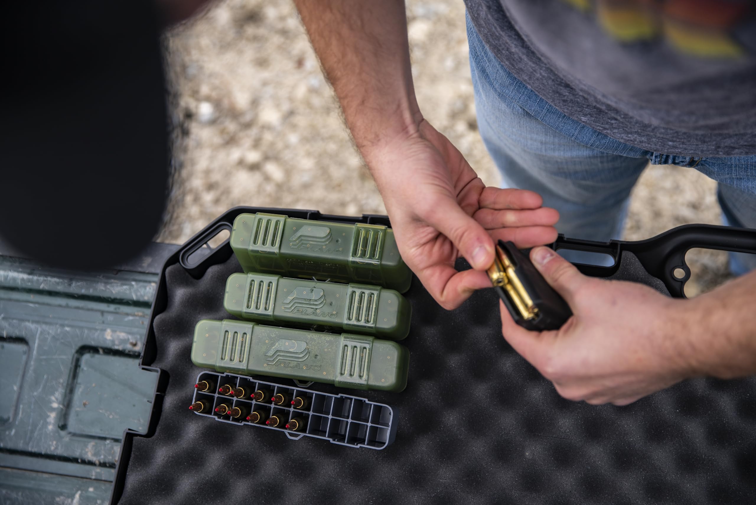 20 Round Plano Rifle Ammo Case with Slip Cover, Small