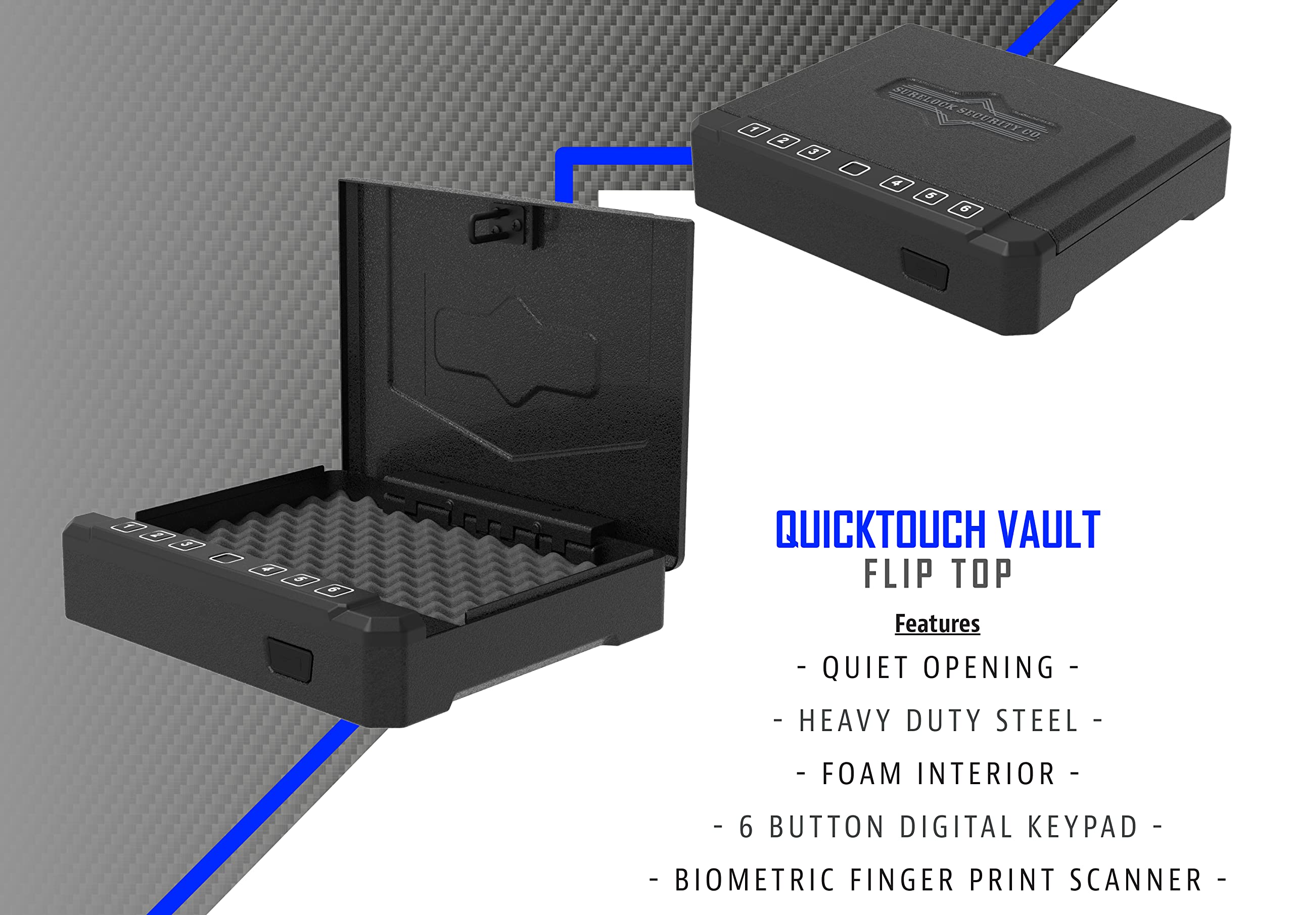 Vault Digital Quick Touch + Bio Flip Top