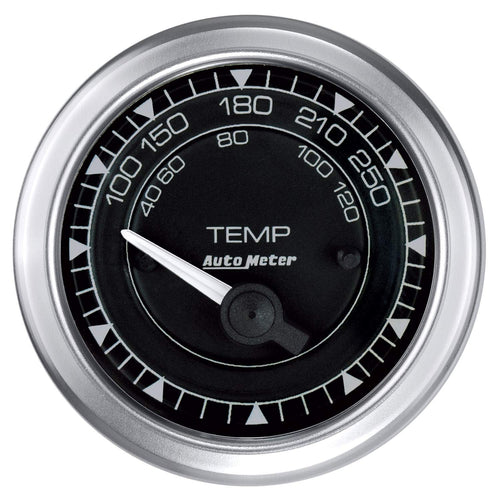 Gauge AutoMeter 8137, Temp, 2 1/16", 250ºf, Elec, Chrono