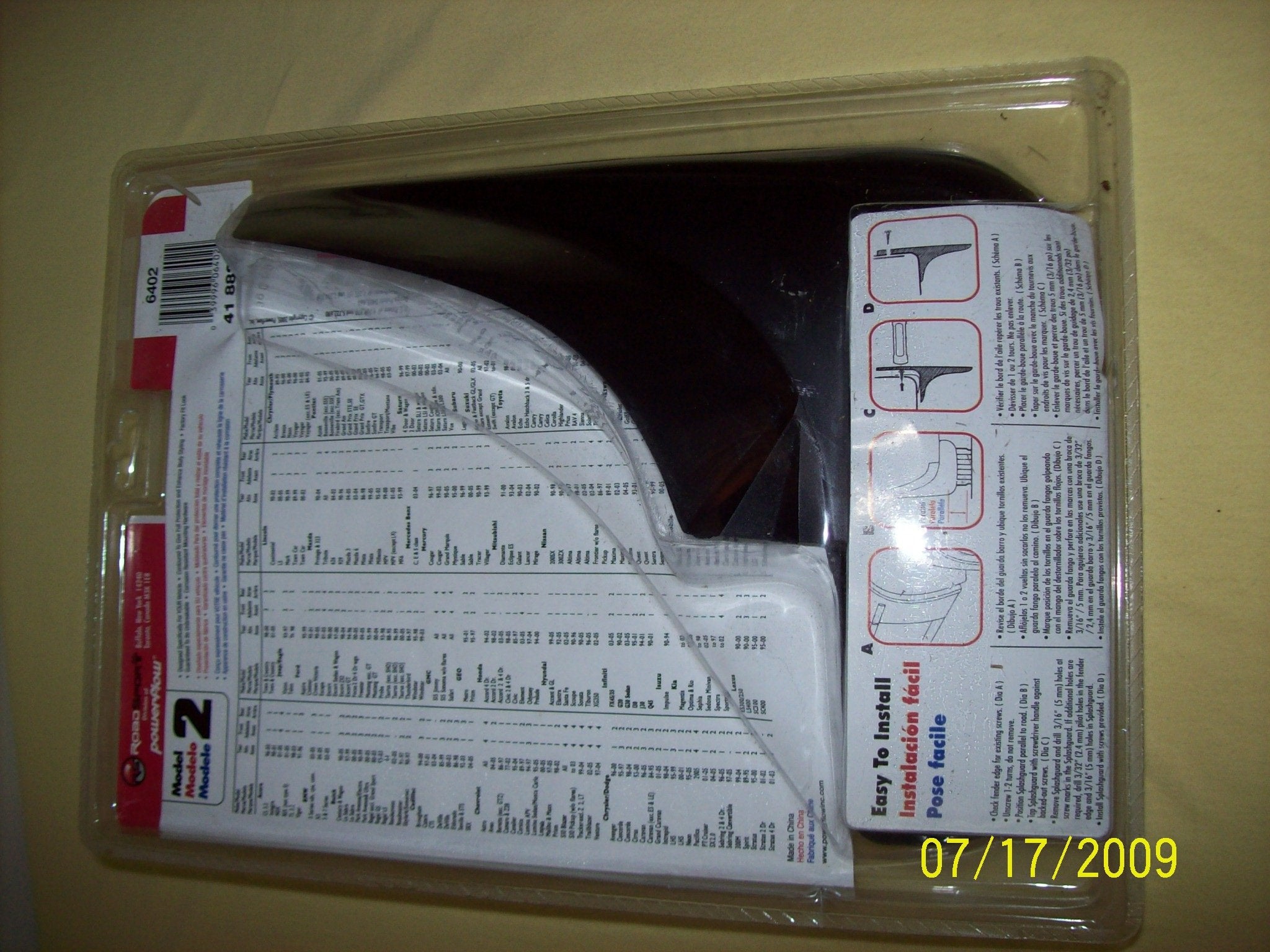 Pro-Fit Powerflow 6402 Splash Guards Model 2 (1 pair)