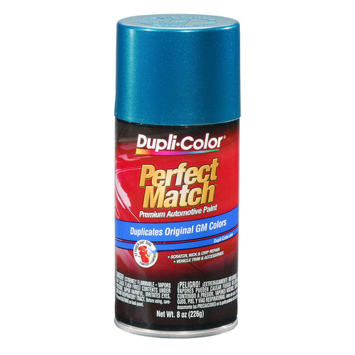 Dupli-Color Perfect Match Automotive Spray Paint – Bright Aqua Metallic General Motors, 43 WA9796, 43 WA243A – 8 oz. Aerosol Can