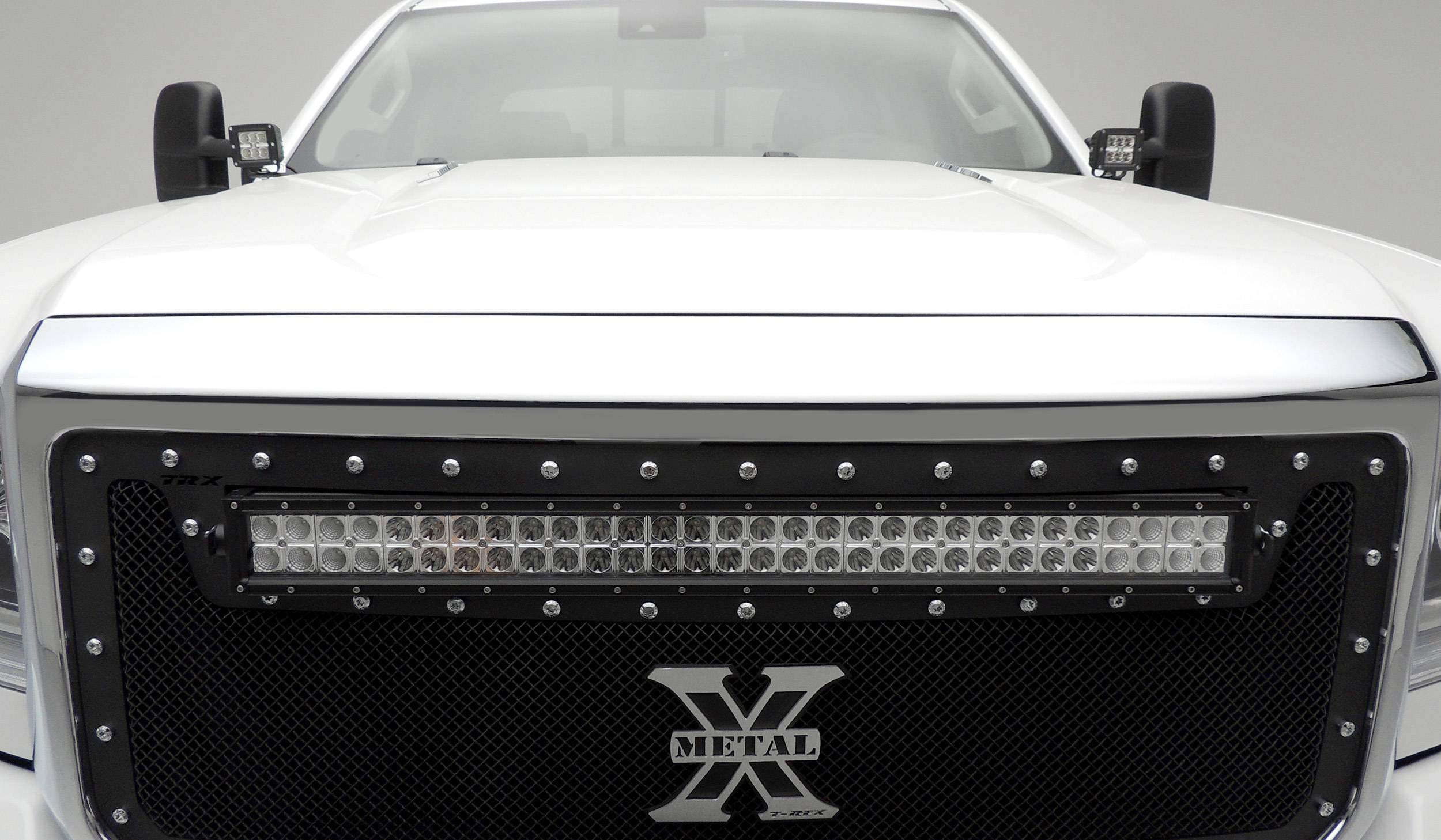 ZROADZ LED Mounting Bracket Ditch Hood Hinge - Compatible w/ 2015-2019 Chevy Silverado 2500 3500 - to Mount (2) 3 Inch LED Pod Lights - Mild Steel Gloss Black - Bolt-On Easy Installation - PN #Z361221