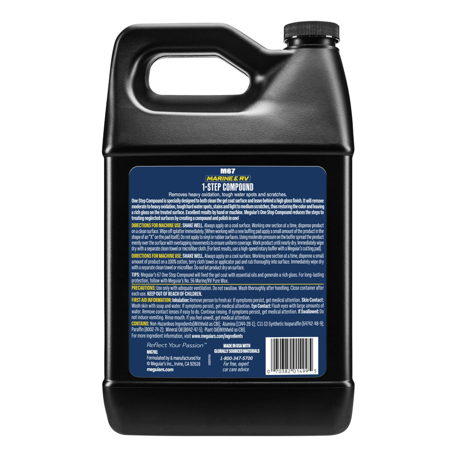 Marine/RV Meguiar's M6701 One Step Compound 1 Gallon